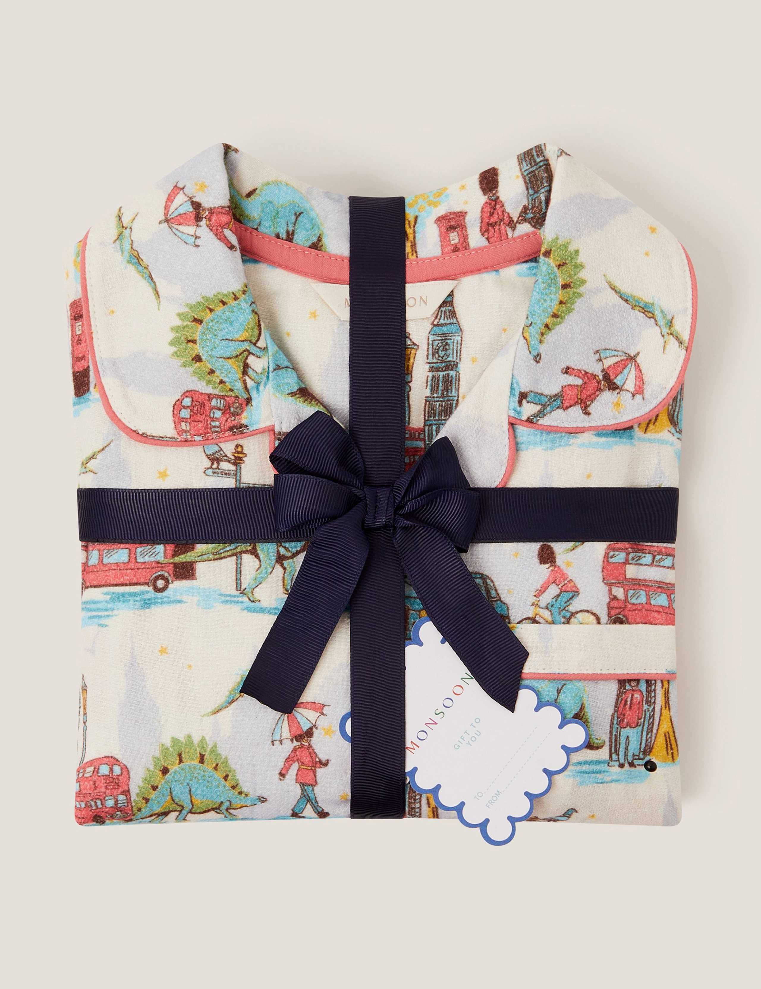 Pure Cotton London Print Pyjamas (3-13 Yrs) 3 of 4