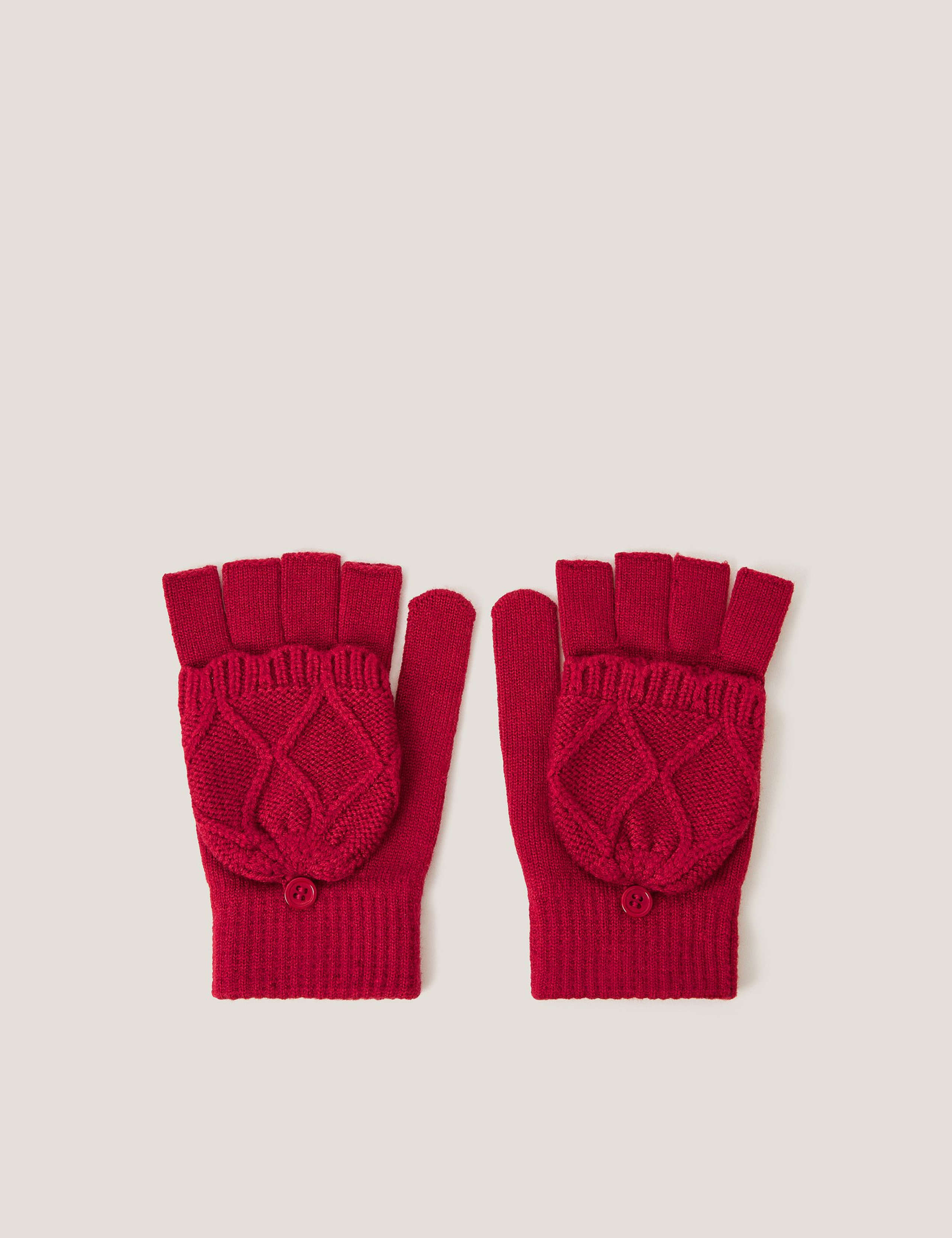 Kids' Fingerless Gloves with Mittens (3-13 Yrs) 1 of 2