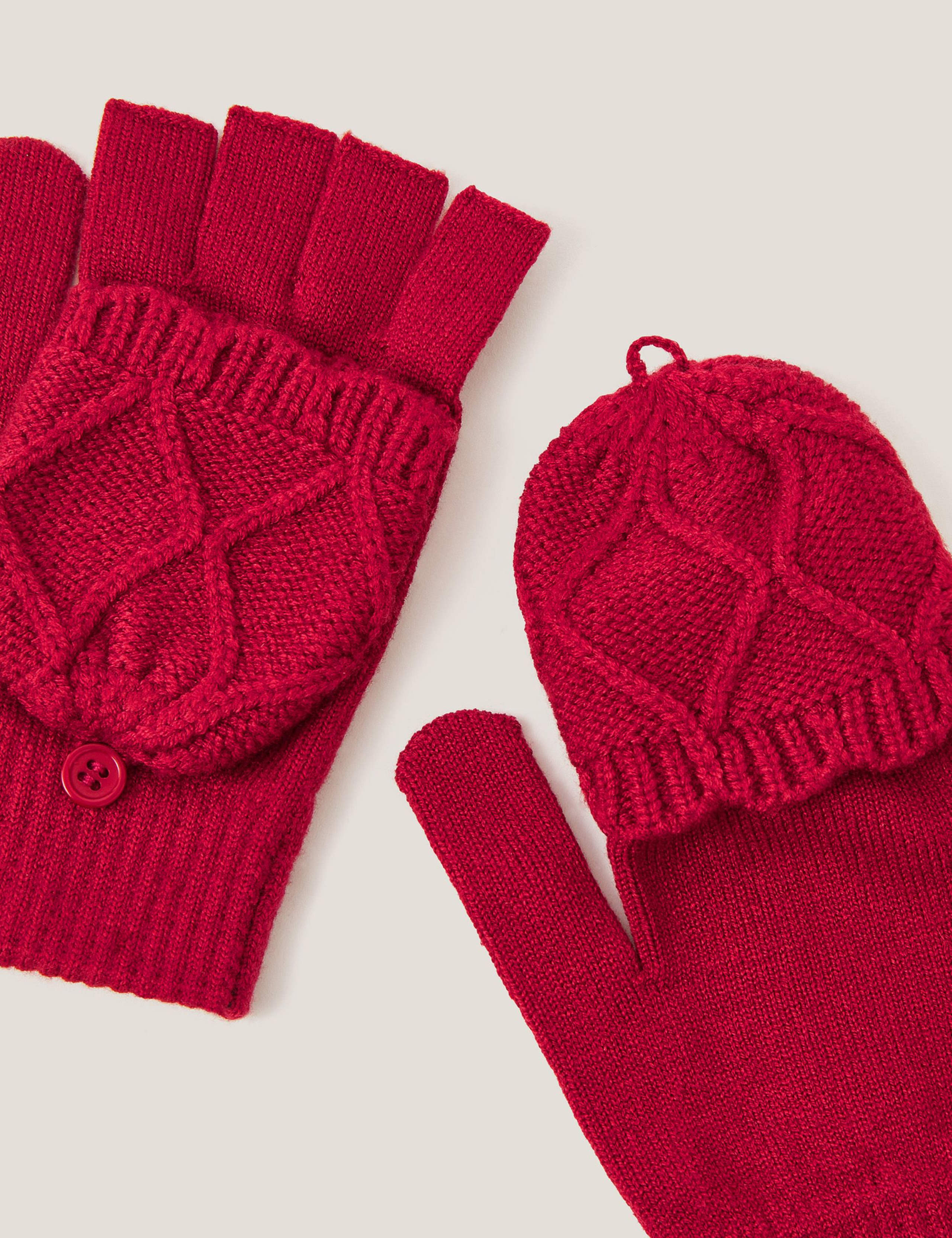Kids' Fingerless Gloves with Mittens (3-13 Yrs) 2 of 2