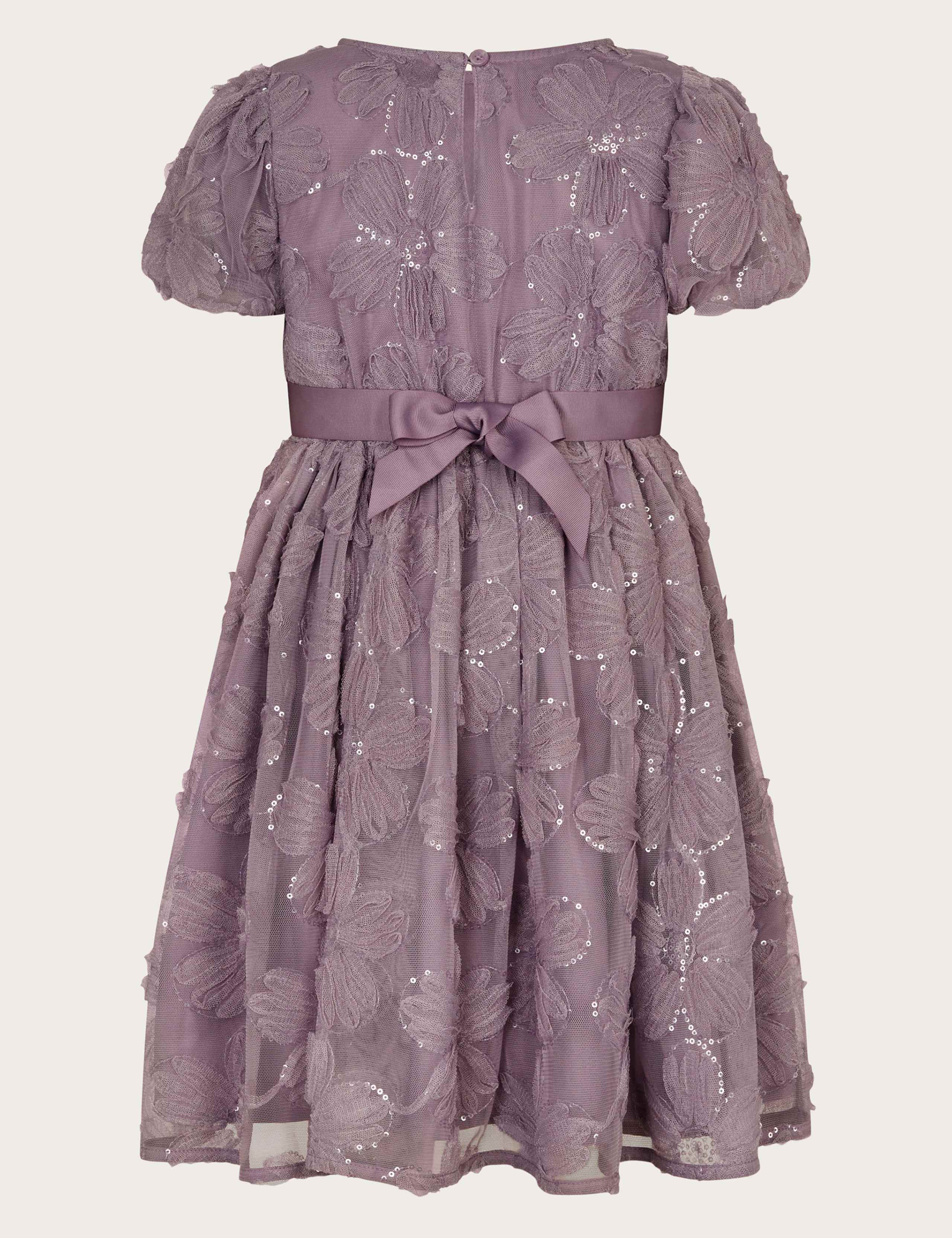 Sequin Flower Occasion Dress (3-13 Yrs) 2 of 3