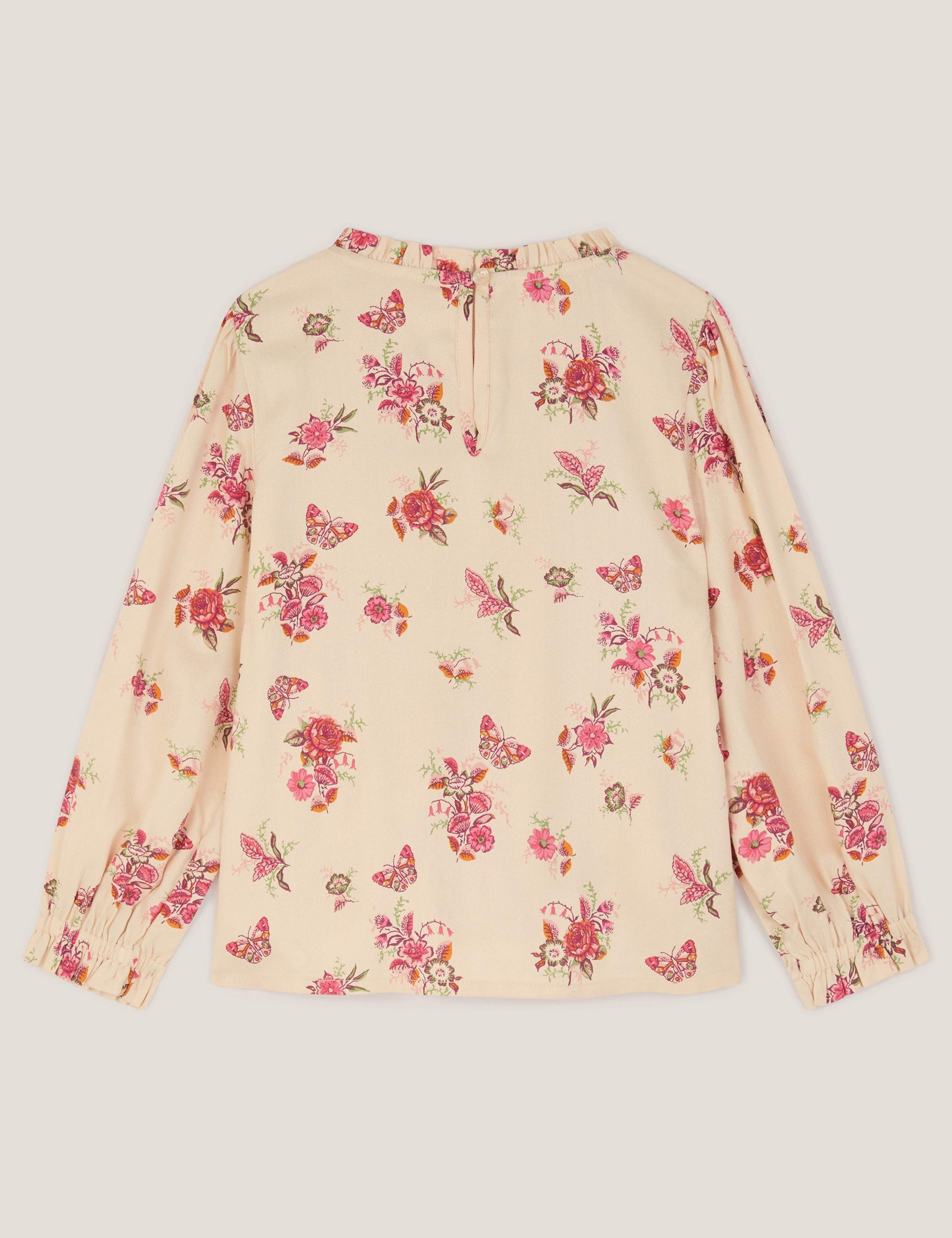 Floral Butterfly Smocked Blouse (3-13 Yrs) 3 of 4