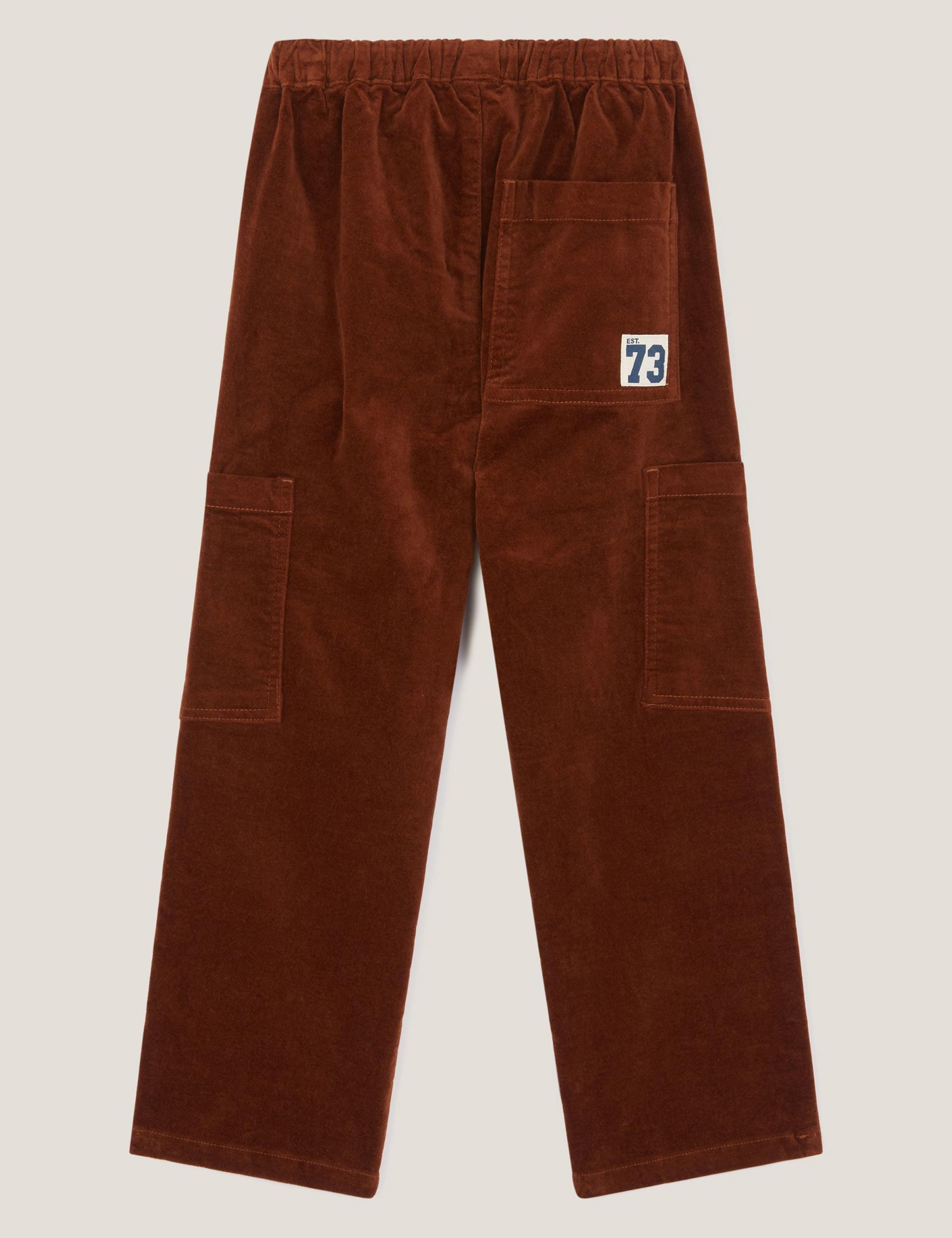 Cotton Rich Cord Cargo Trousers (4-12 Yrs) 2 of 3