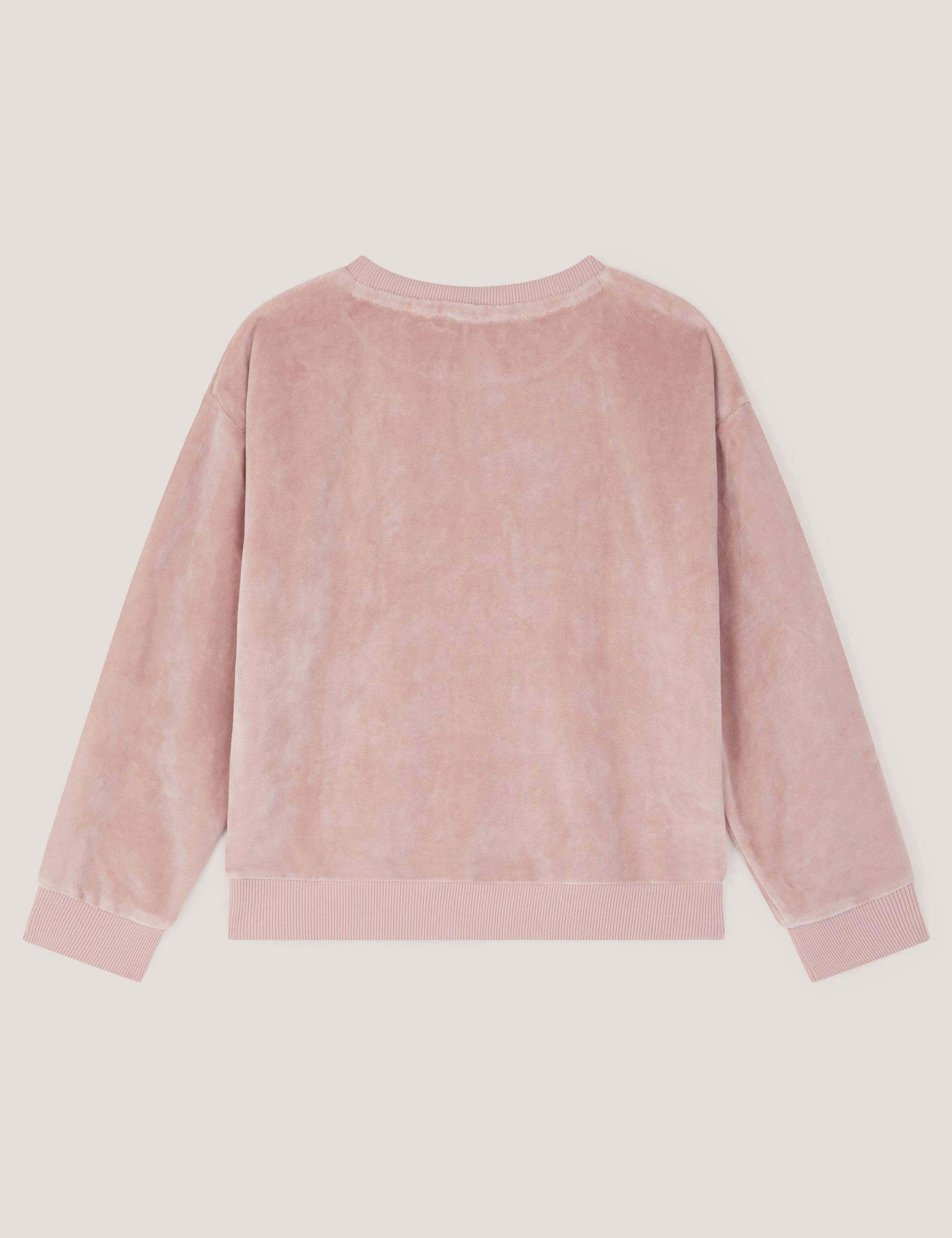 Cotton Rich Sequin Bow Sweatshirt (2-15 Yrs) 3 of 4