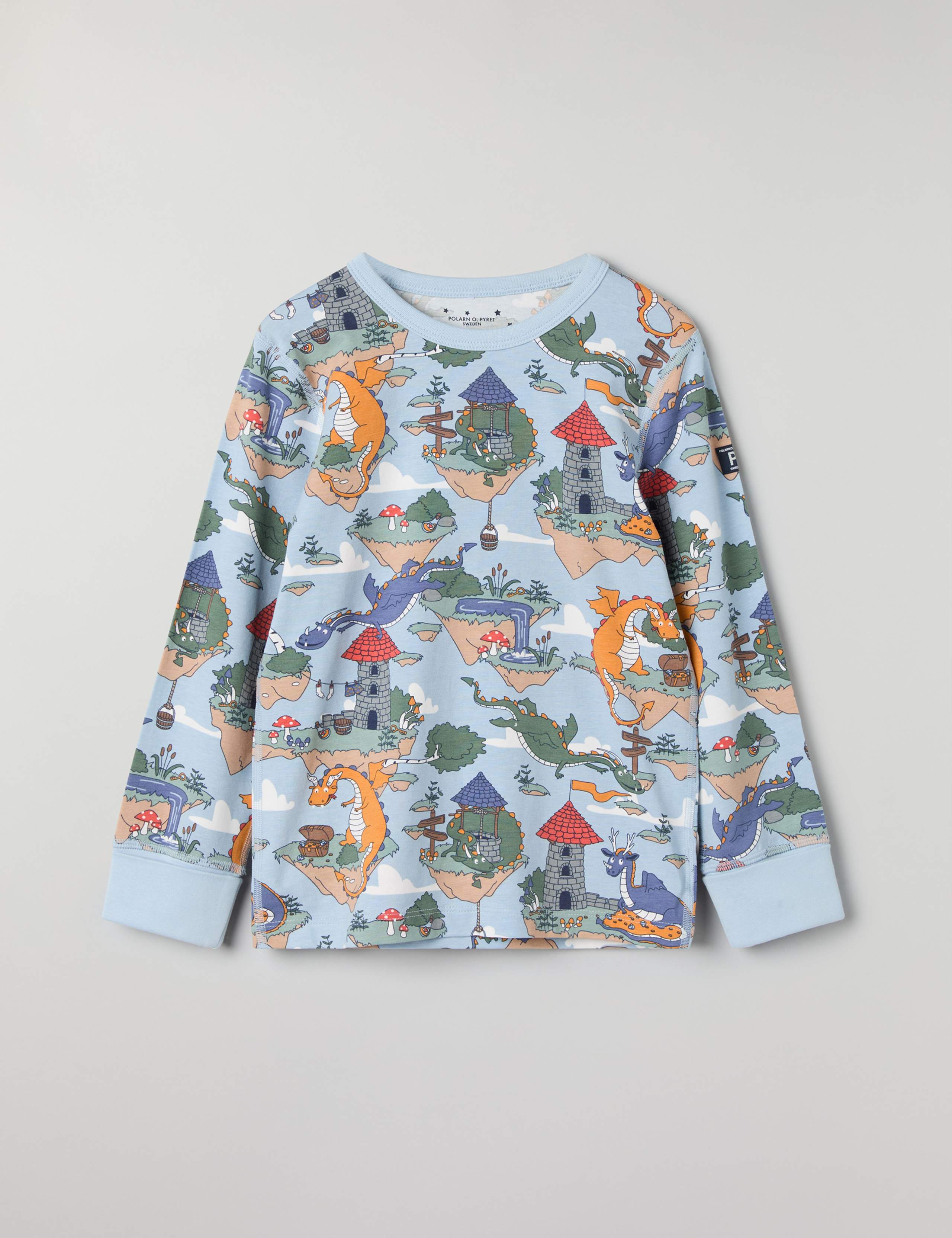 Cotton Rich Dragon Print Pyjamas (1-10 Yrs) 4 of 6
