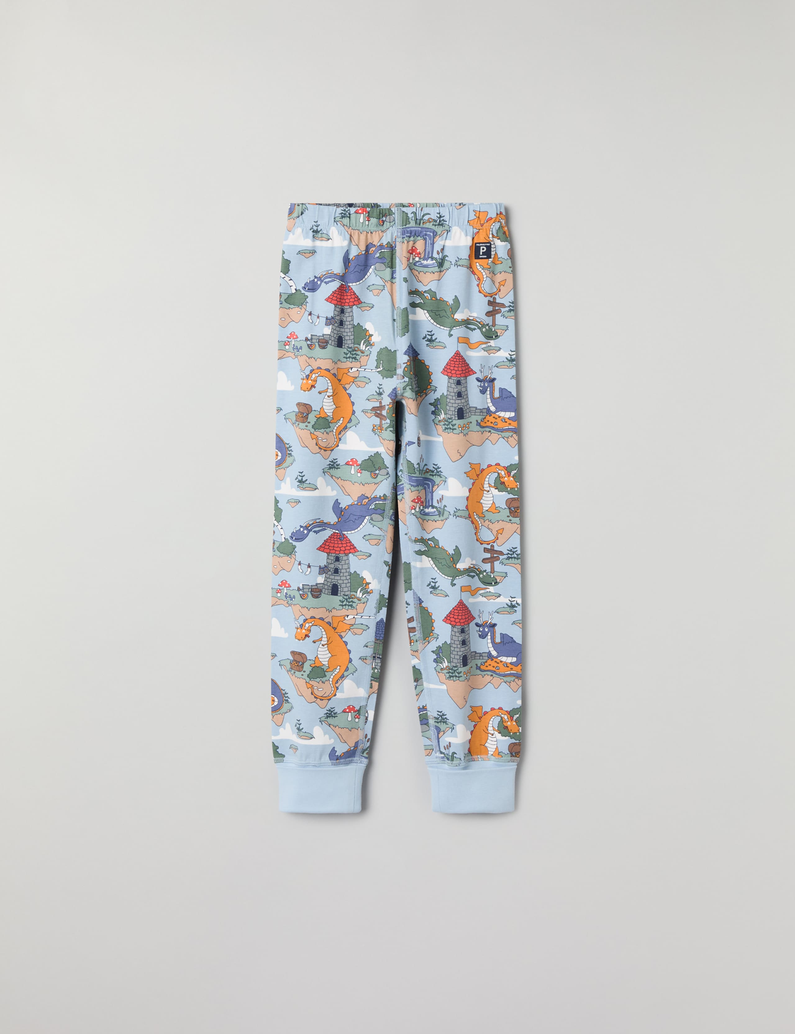 Cotton Rich Dragon Print Pyjamas (1-10 Yrs) 6 of 6