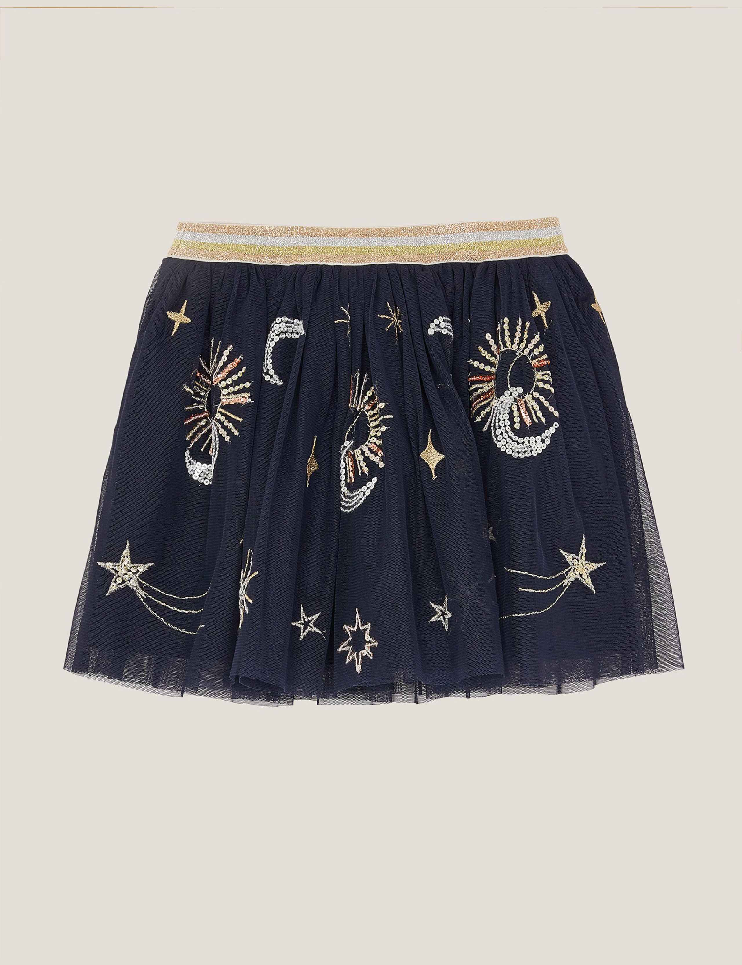 Moon and Stars Embellished Mesh Skirt (3-13 Yrs) 2 of 4