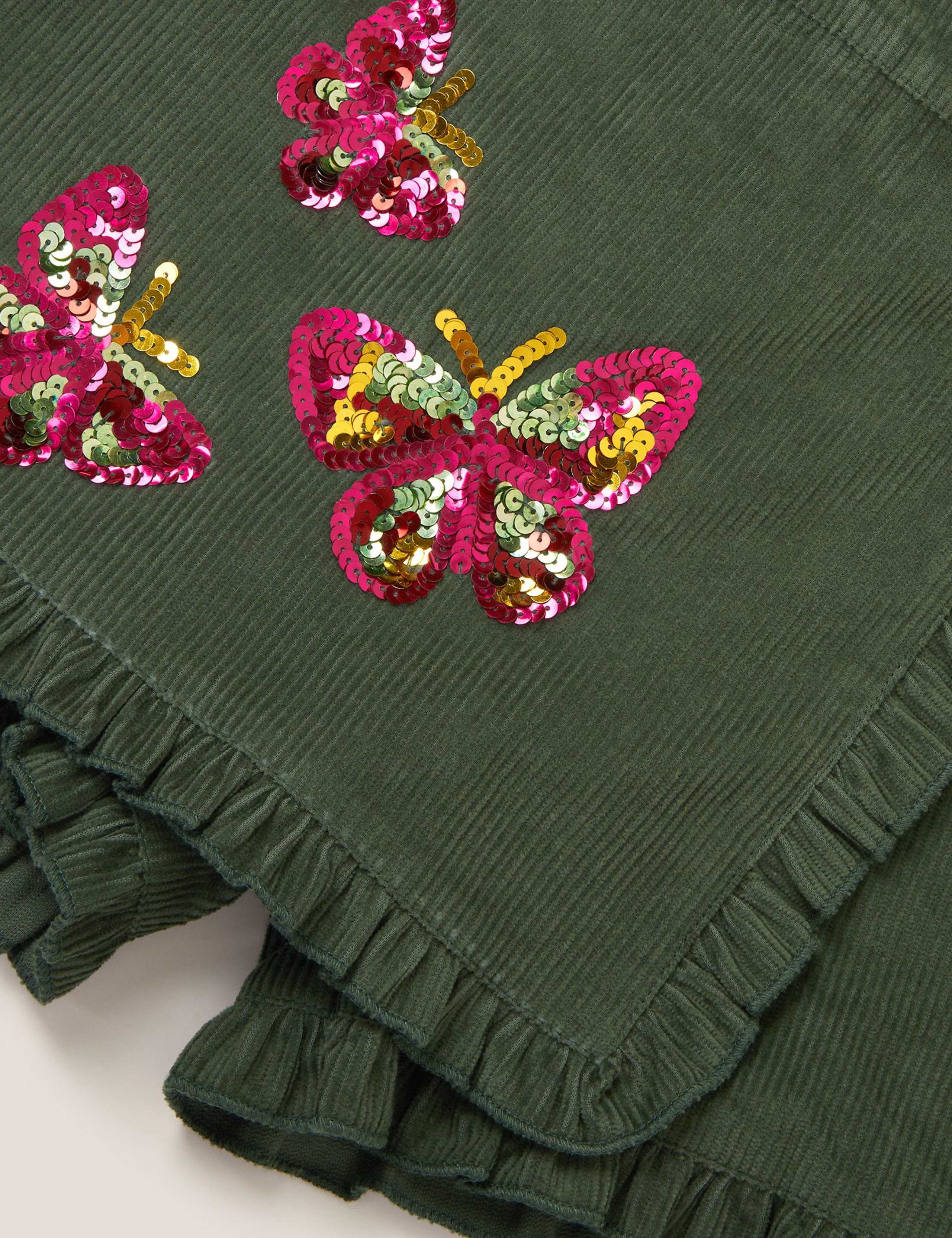 Corduroy Sequin Butterfly Skort (3-13 Yrs) 3 of 3