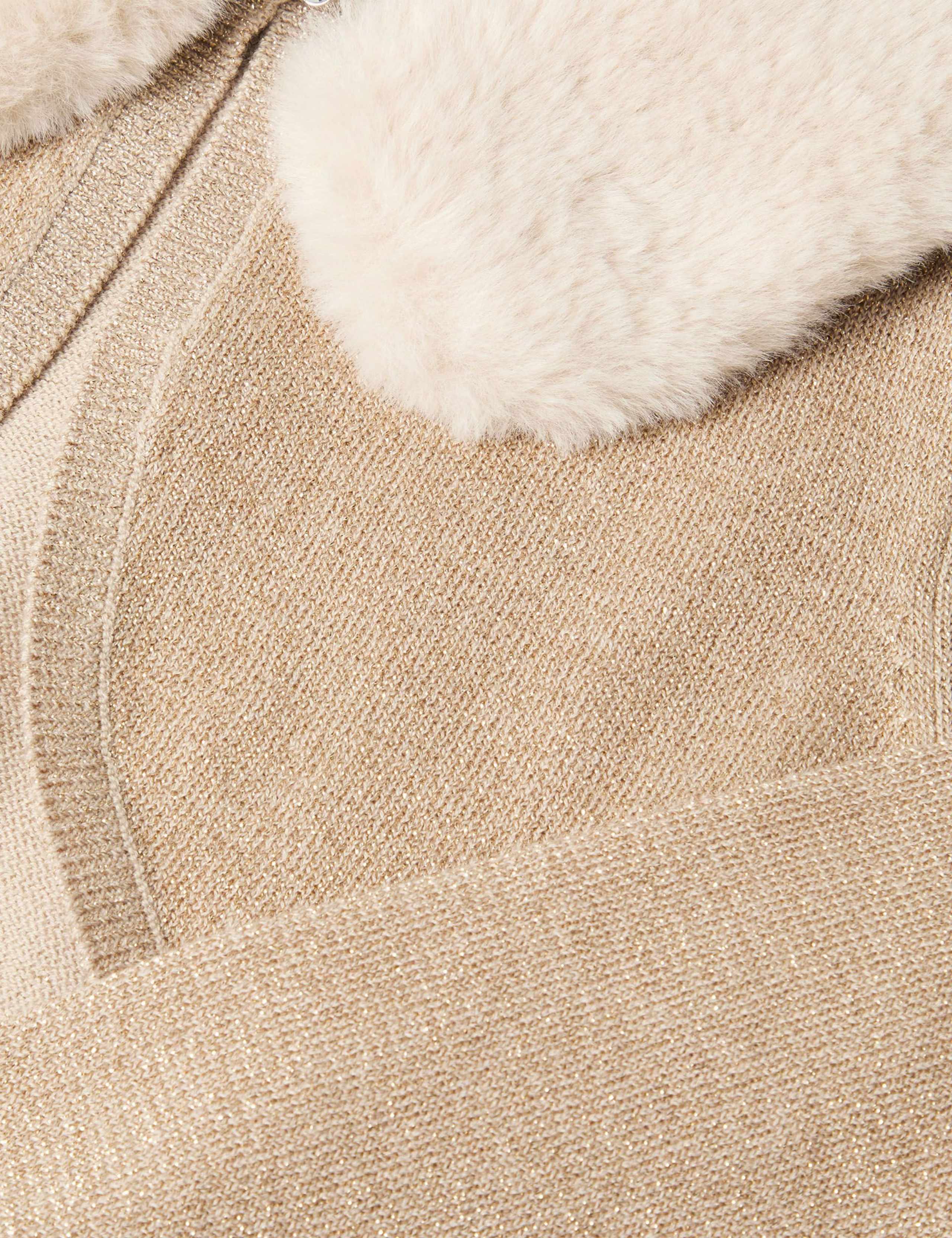 Fur Collar Cardigan (3-15 Yrs) 2 of 3