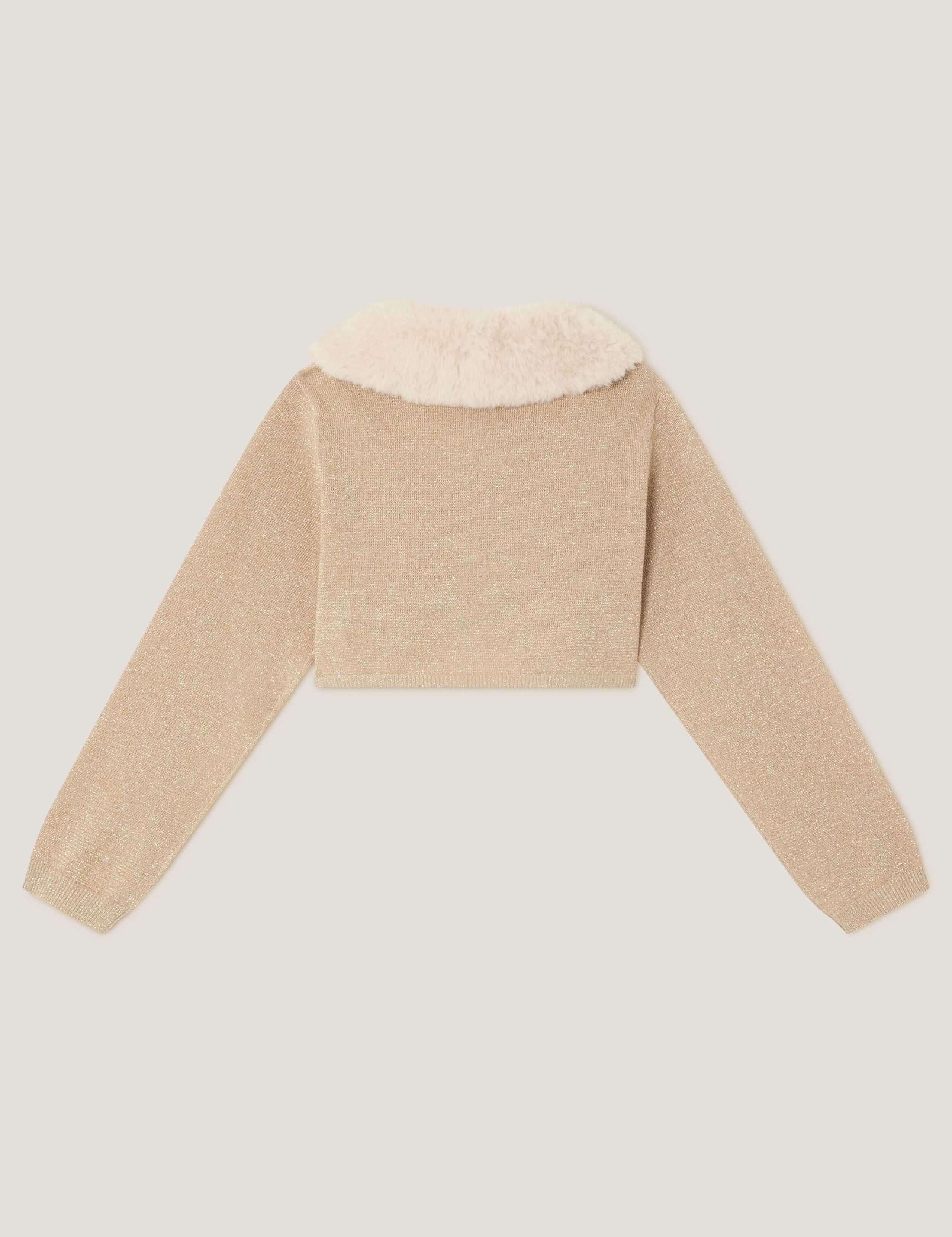 Fur Collar Cardigan (3-15 Yrs) 3 of 3