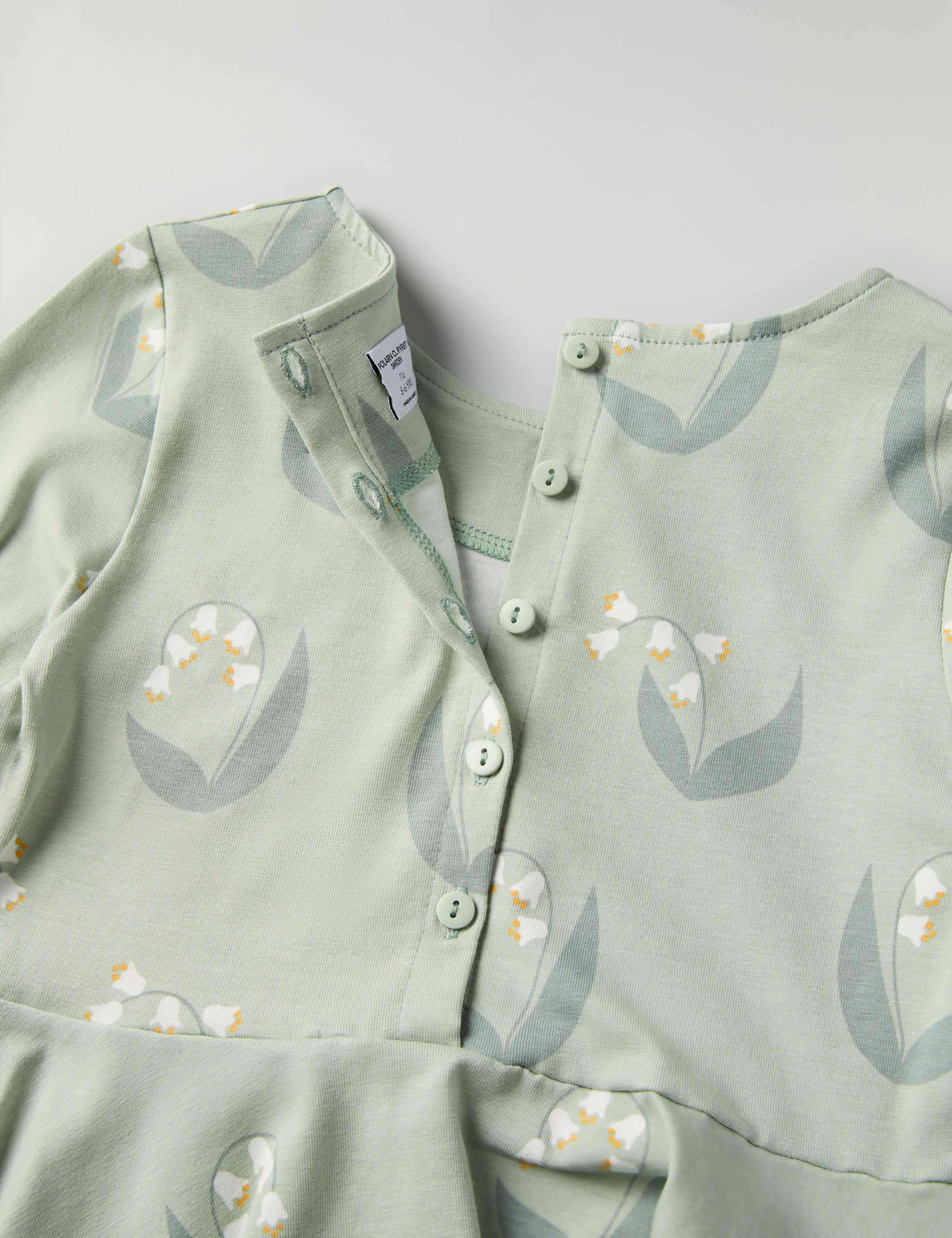 Cotton Rich Floral Dress (1-10 Yrs) 3 of 4
