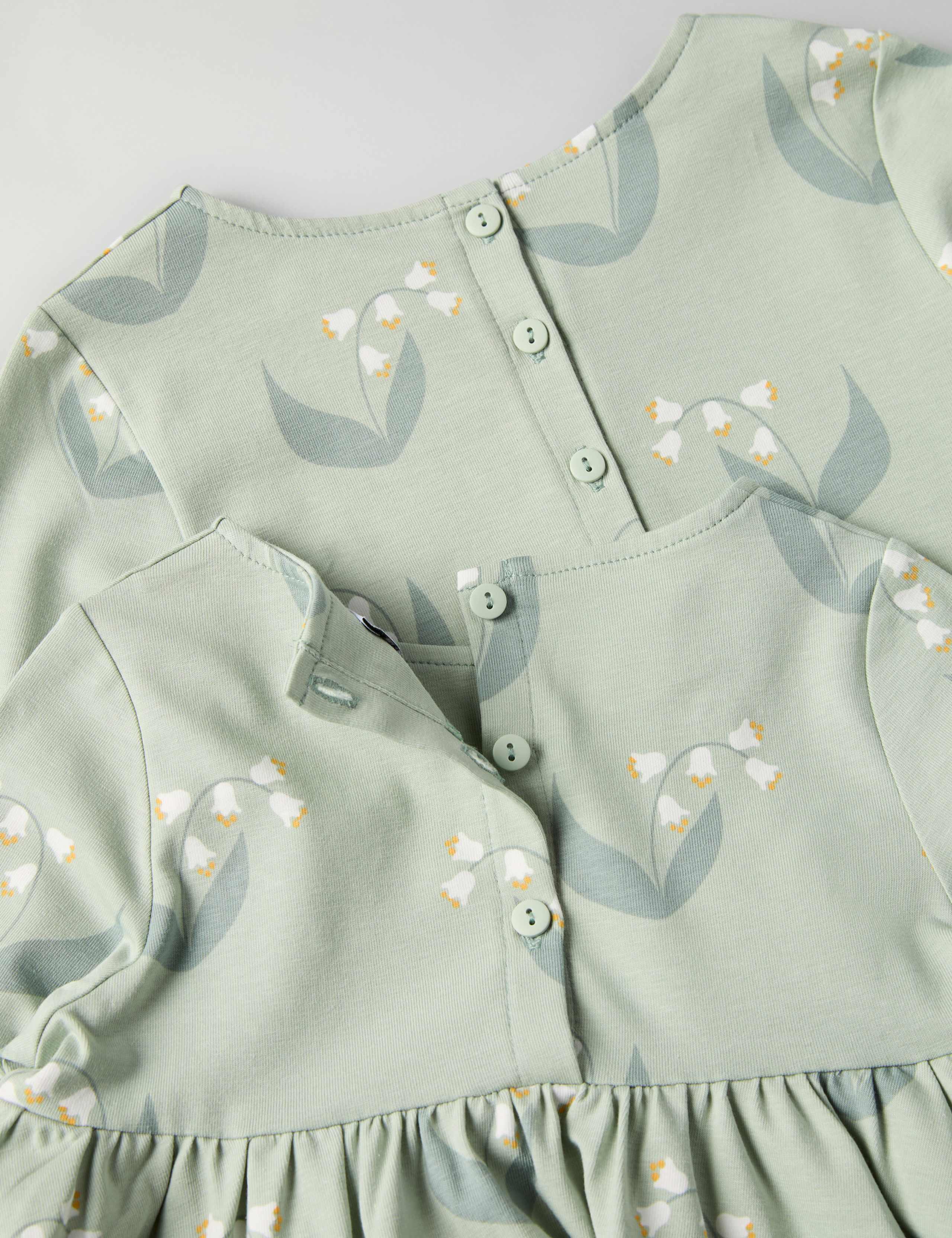 Cotton Rich Floral Dress (1-10 Yrs) 4 of 4