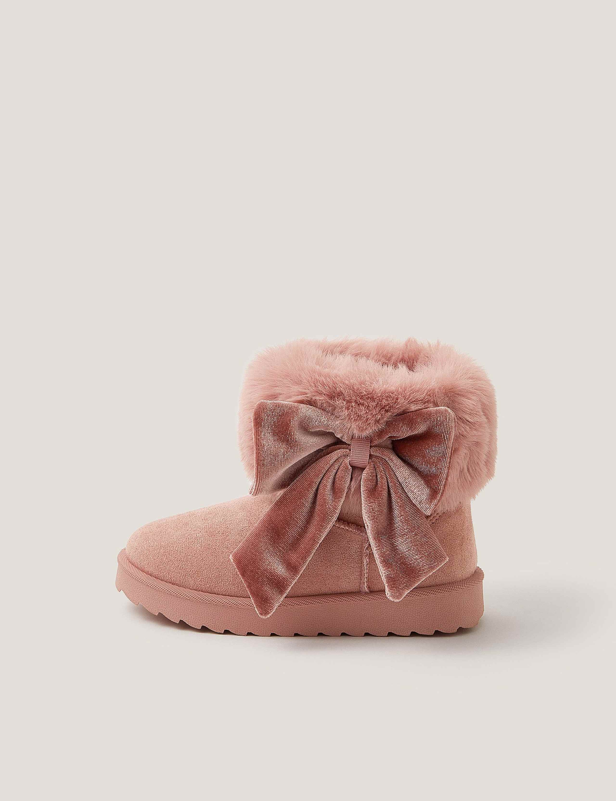 Kids' Faux Fur Ankle Boots (10 Small - 4 Large) 2 of 3