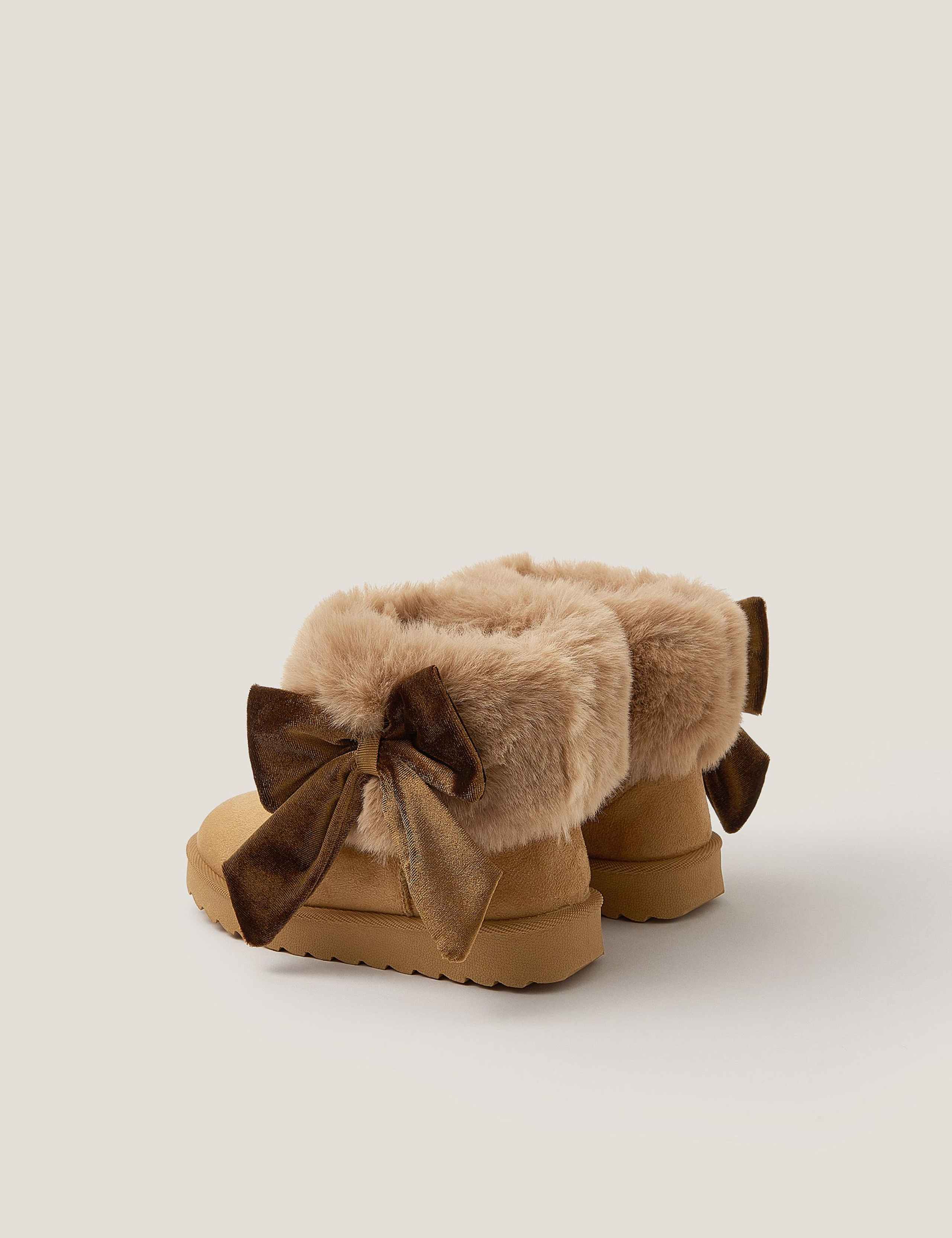 Kids' Faux Fur Ankle Boots (10 Small - 4 Large) 2 of 3