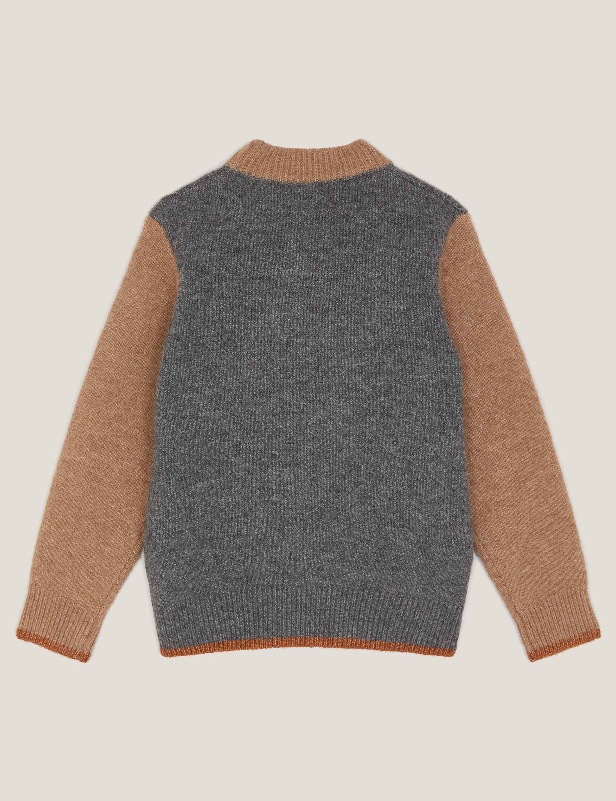 Pure Cotton Fox Colour Block Jumper (18 Mths - 13 Yrs) 3 of 3