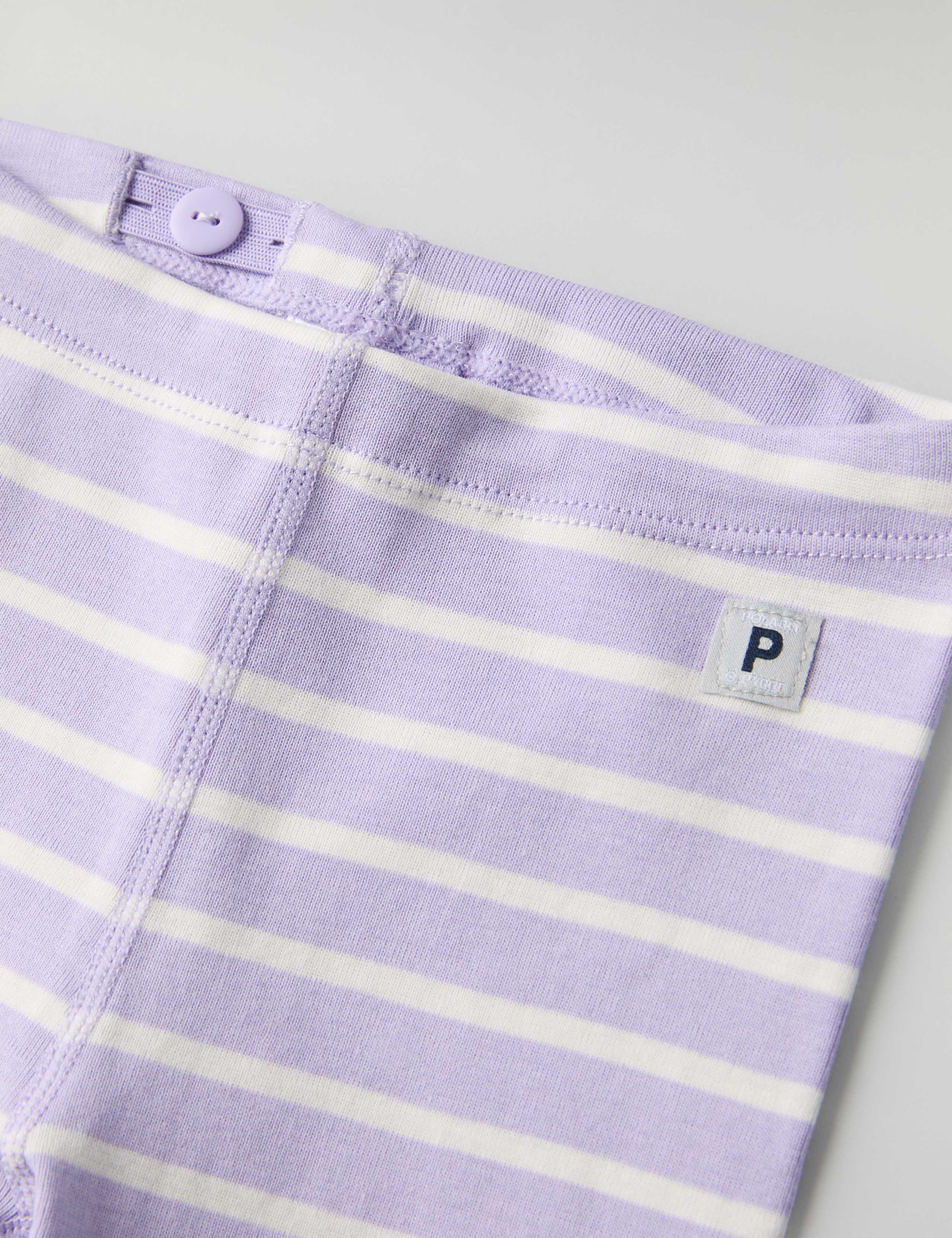 Pure Cotton Striped Leggings (1-12 Mths) 3 of 3