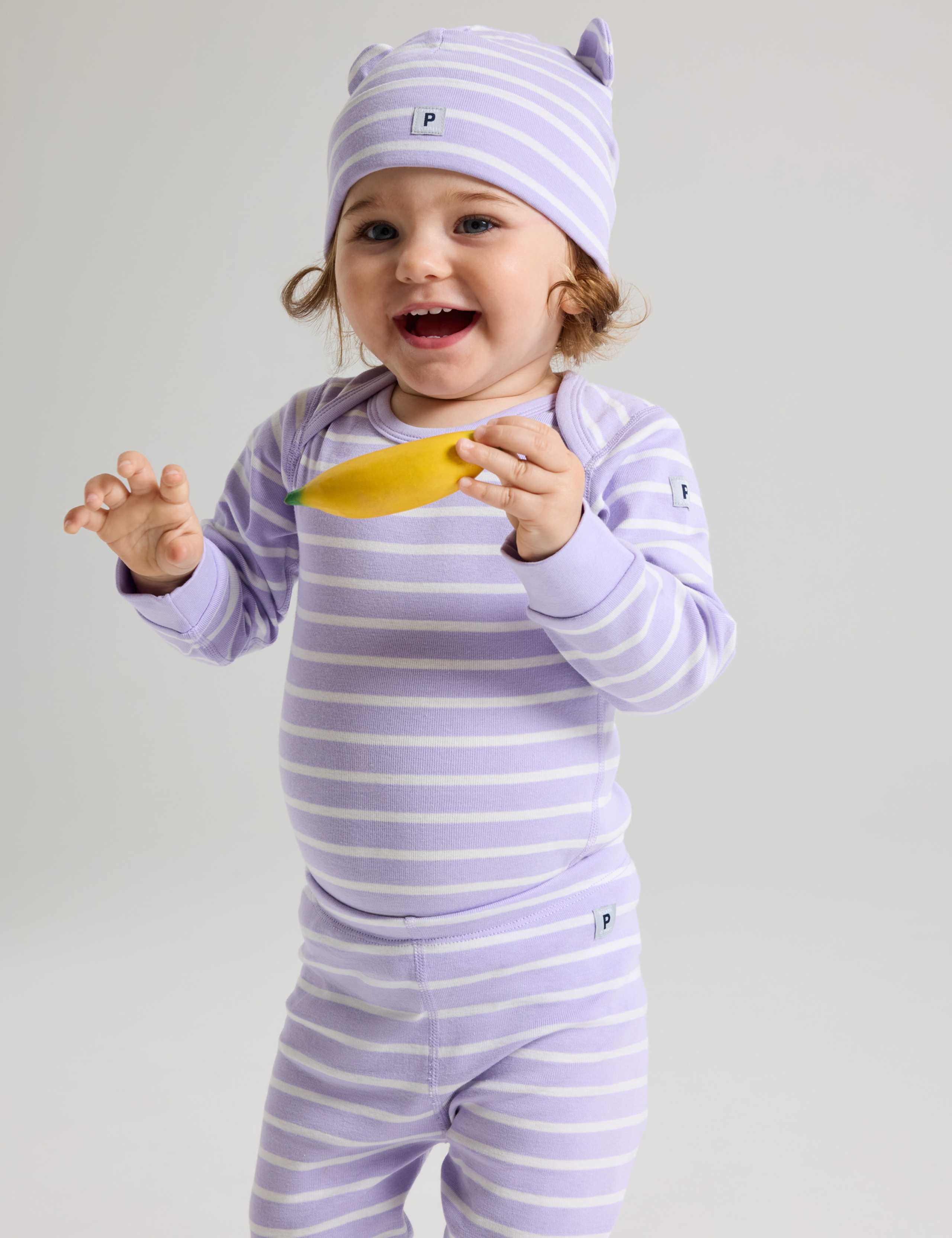 Pure Cotton Striped Bodysuit (1-24 Mths) 1 of 4