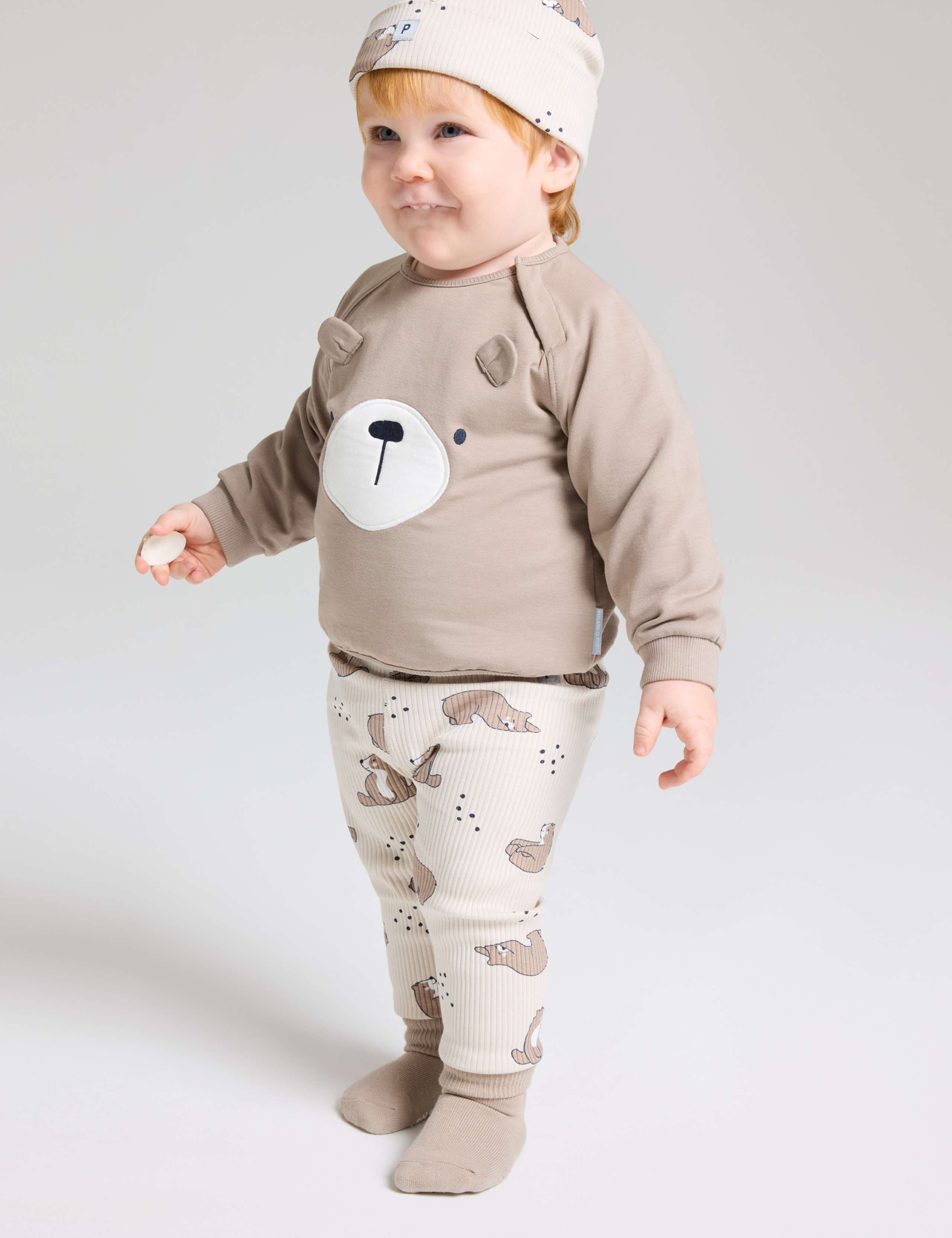 Cotton Rich Bear Print Leggings (1-12 Mths) 3 of 3