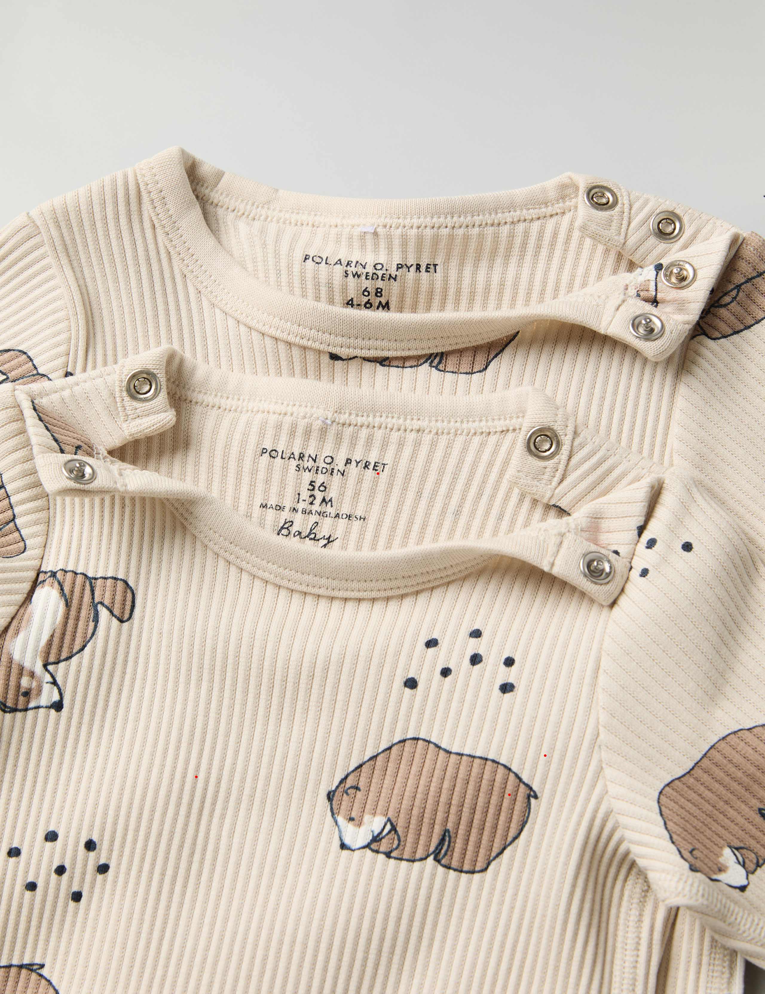 Cotton Rich Bear Print Bodysuit (1-12 Mths) 4 of 5