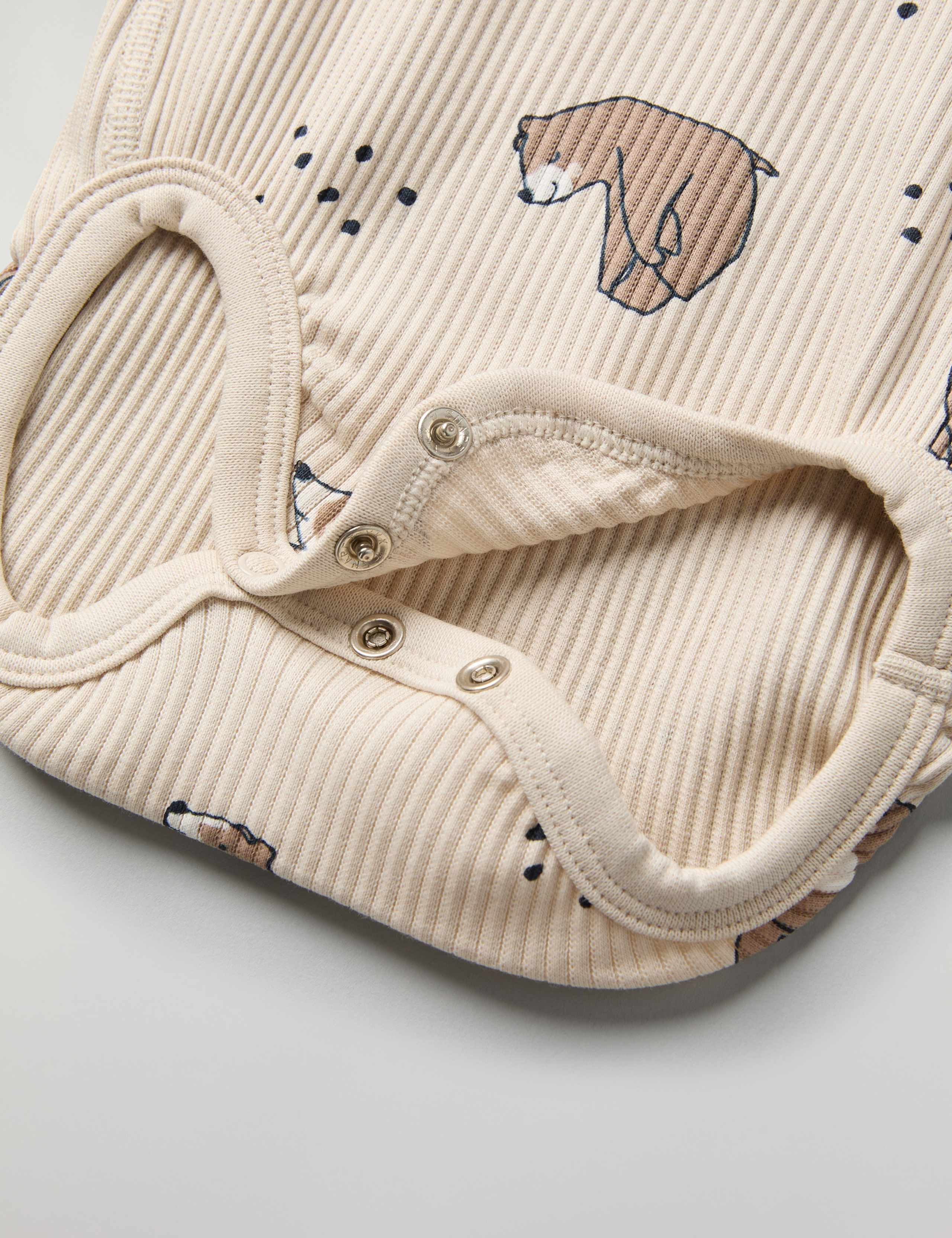 Cotton Rich Bear Print Bodysuit (1-12 Mths) 5 of 5