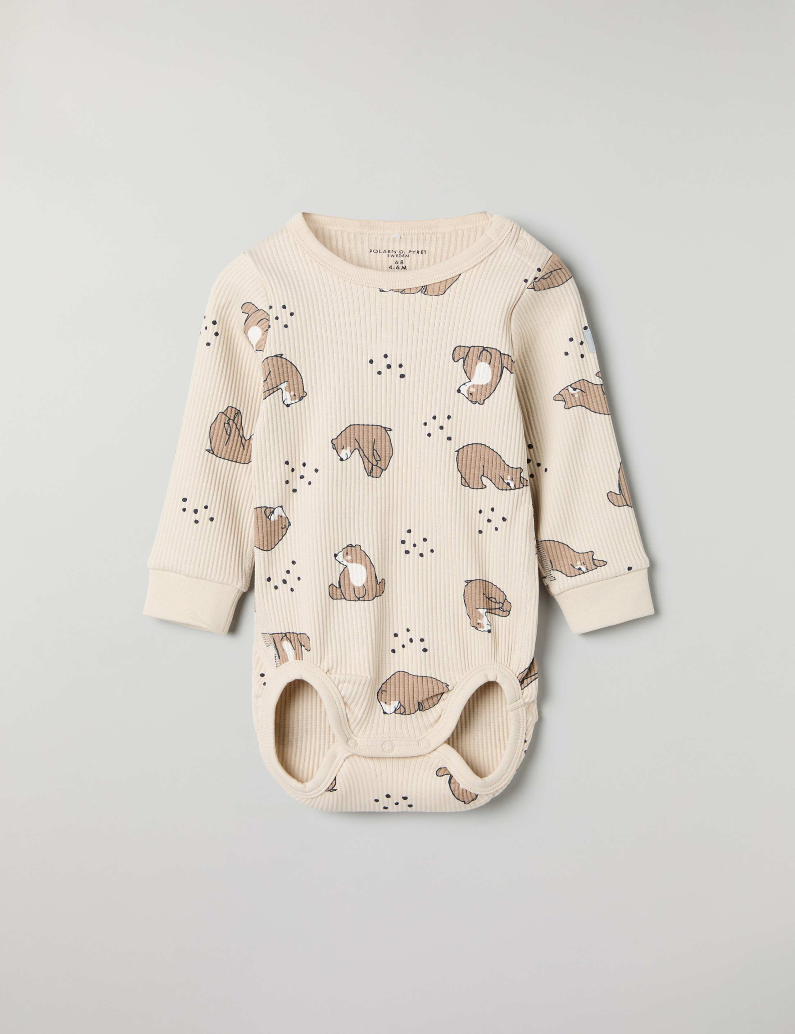 Cotton Rich Bear Print Bodysuit (1-12 Mths) 2 of 5