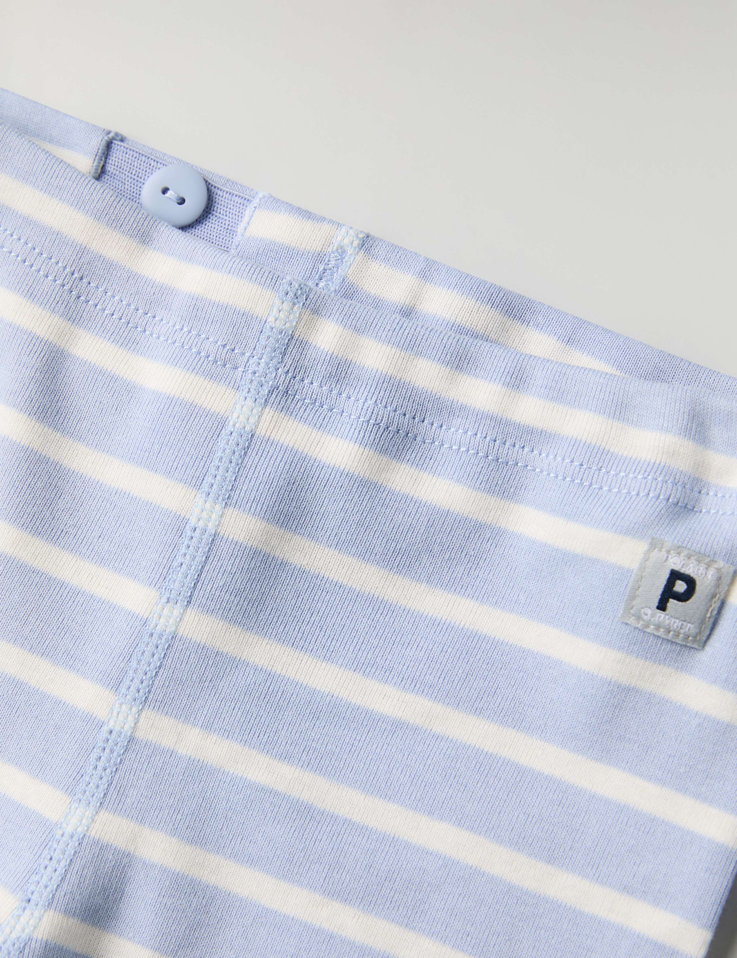 Pure Cotton Striped Leggings (1-24 Mths) 2 of 3