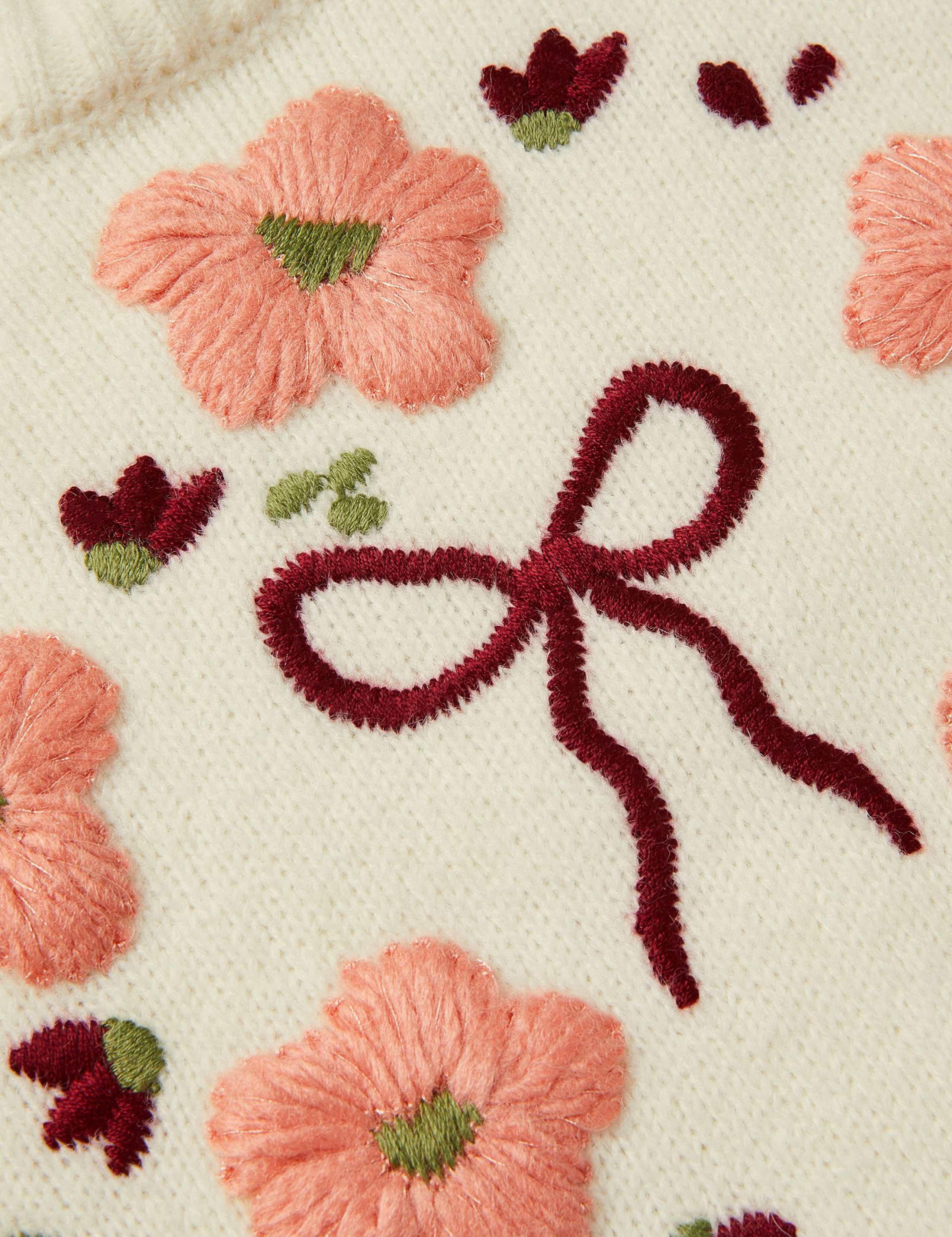 Floral Embroidered Jumper (3-15 Yrs) 3 of 4
