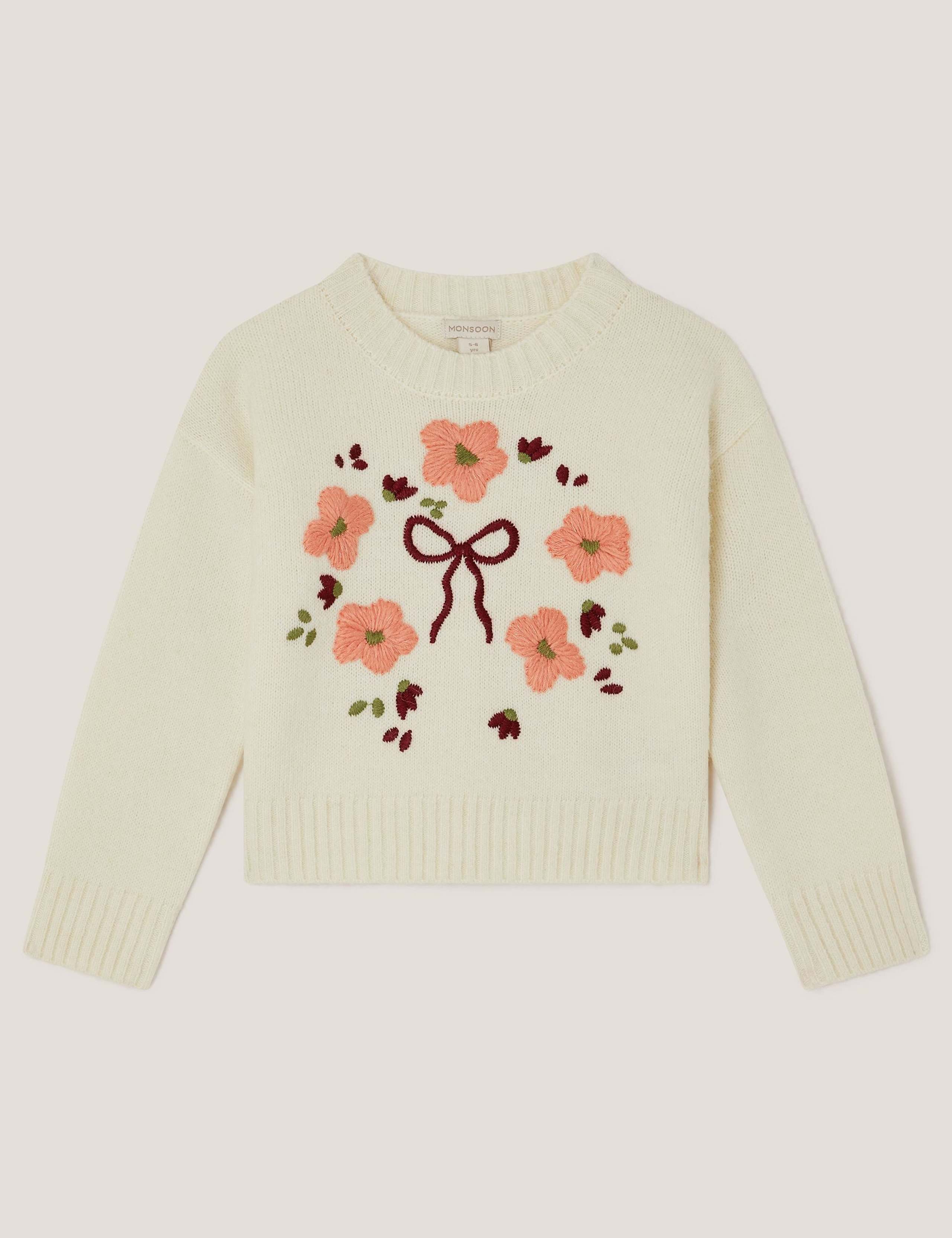 Floral Embroidered Jumper (3-15 Yrs) 4 of 4