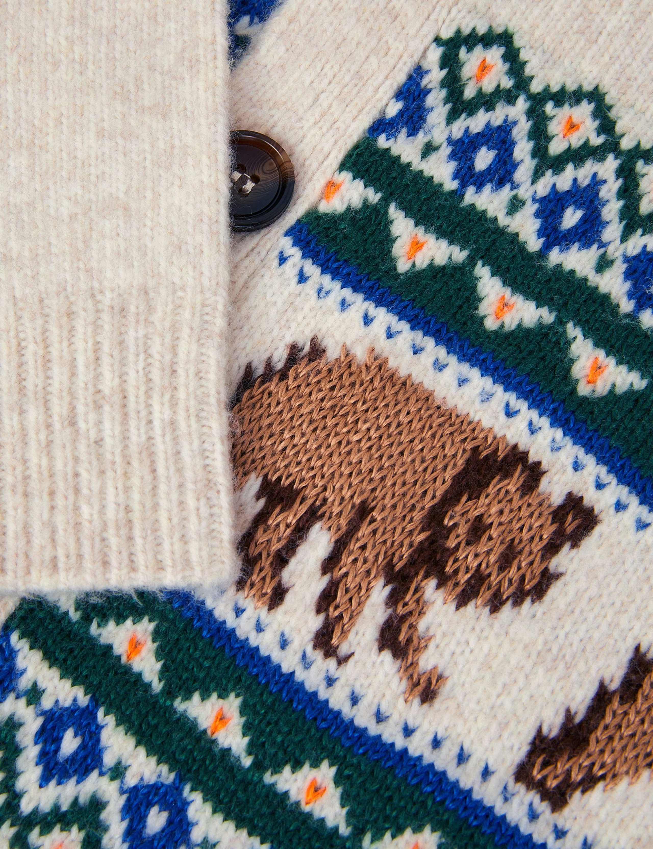 Fair Isle Bear Cardigan (2-13 Yrs) 3 of 3