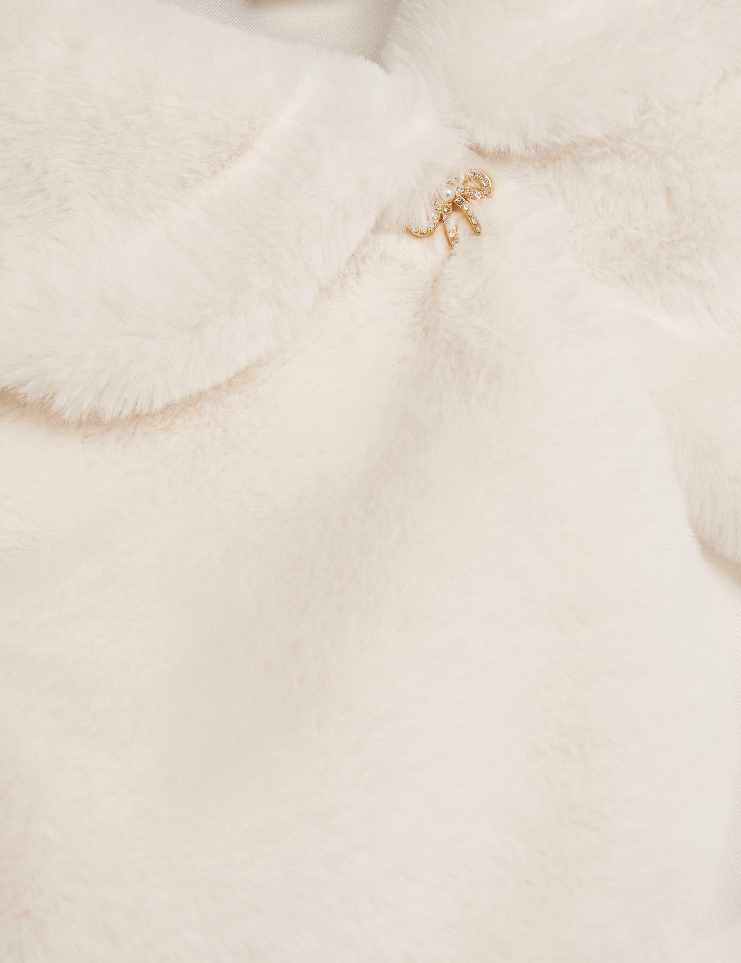 Faux Fur Collared Shrug 2 of 3