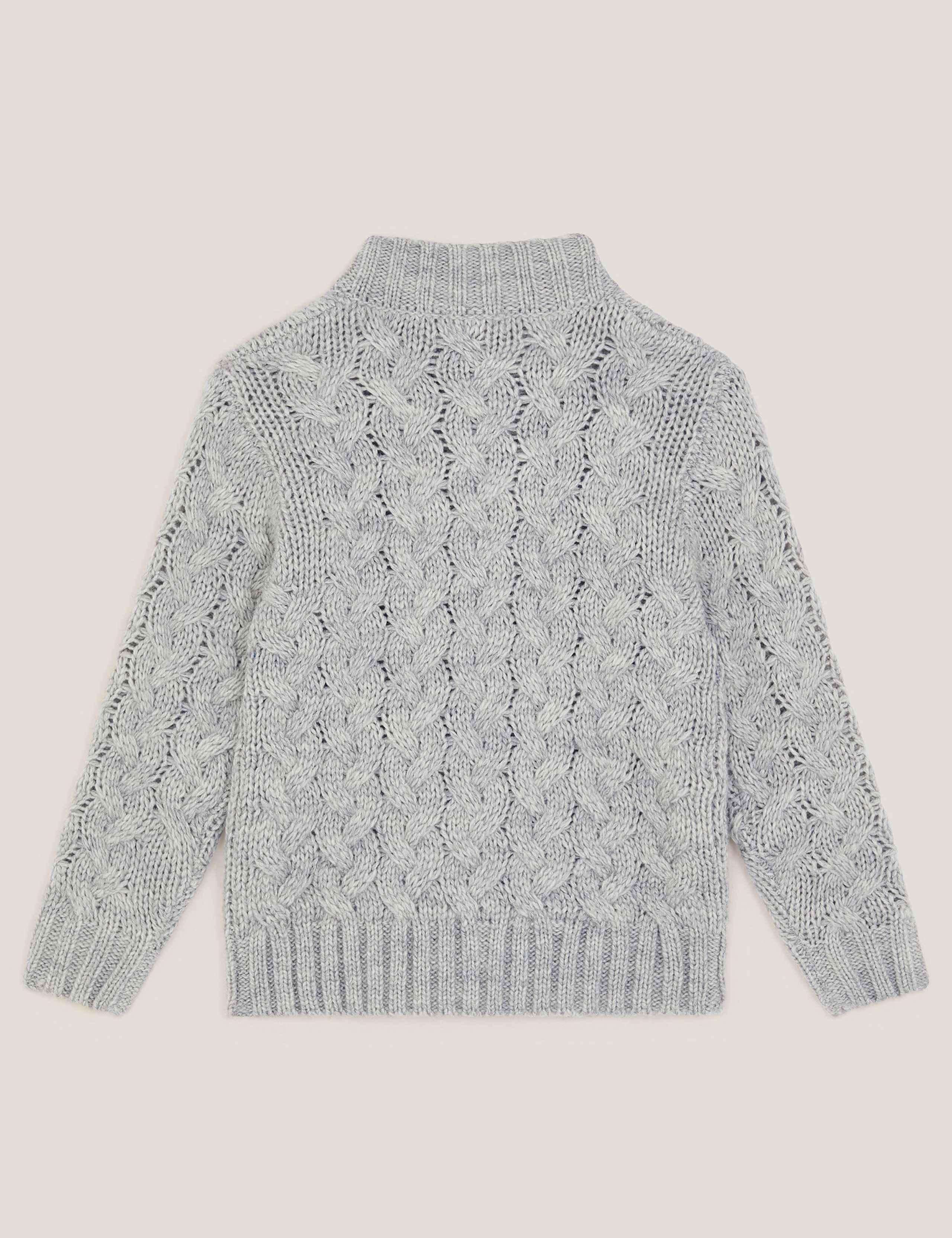 Cable Knit Button Jumper (3-13 Yrs) 2 of 3