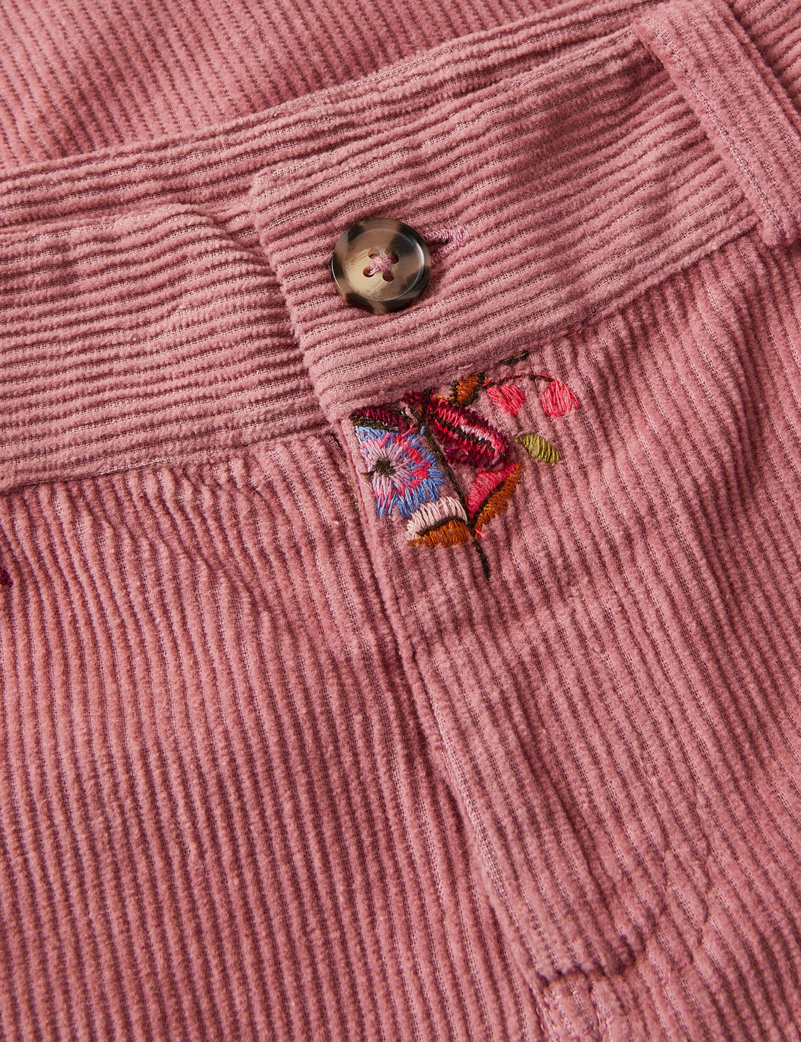 Corduroy Embroidered Wide Leg Trousers (3-13 Yrs) 4 of 4