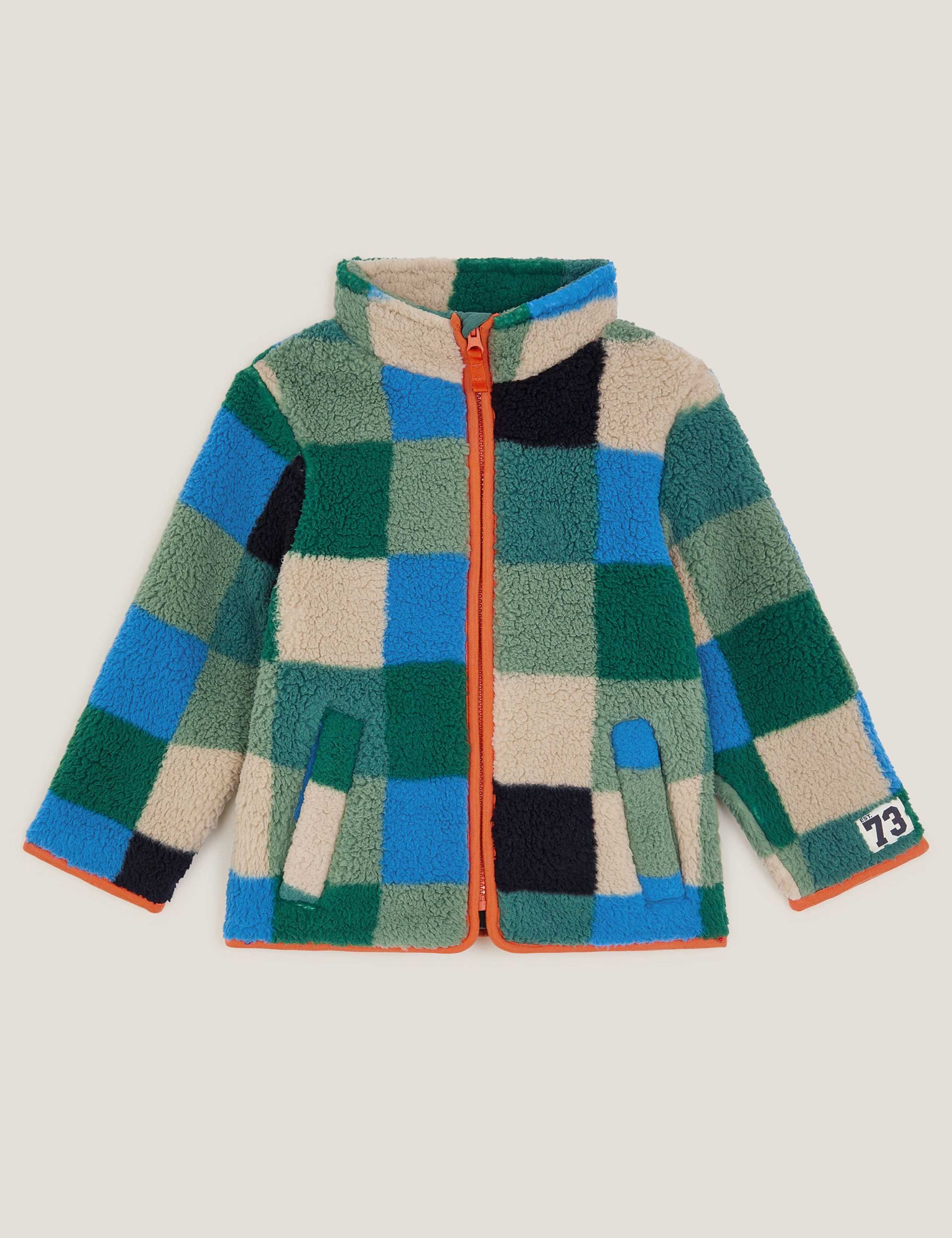 Checked Bomber Jacket (2-13 Yrs) 1 of 3