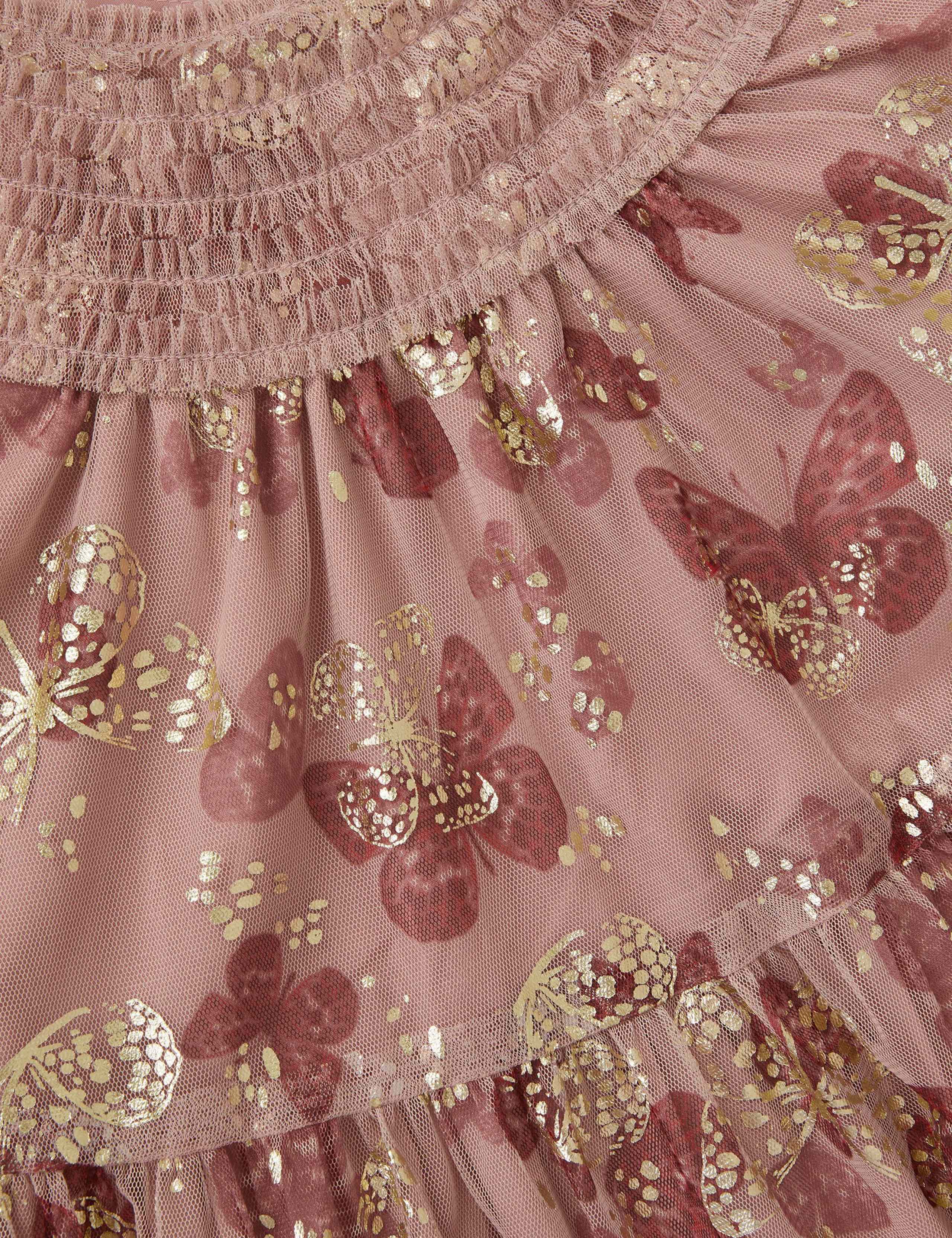 Butterfly Foil Print Dress (2-15 Yrs) 3 of 4