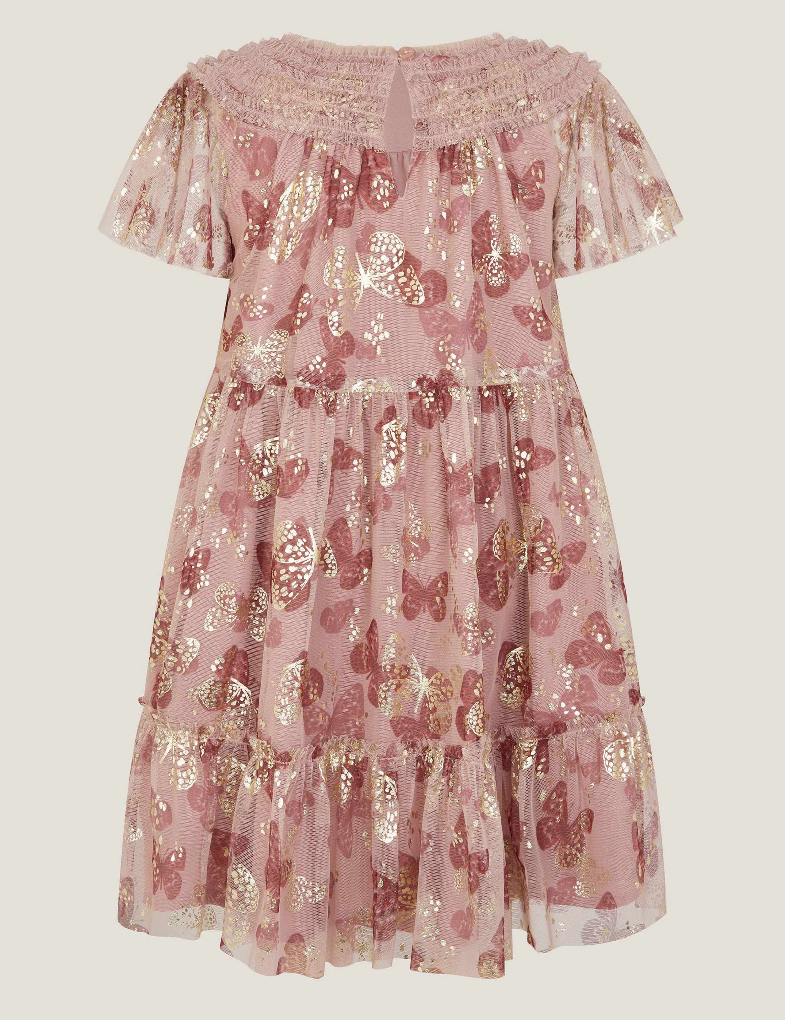 Butterfly Foil Print Dress (2-15 Yrs) 4 of 4