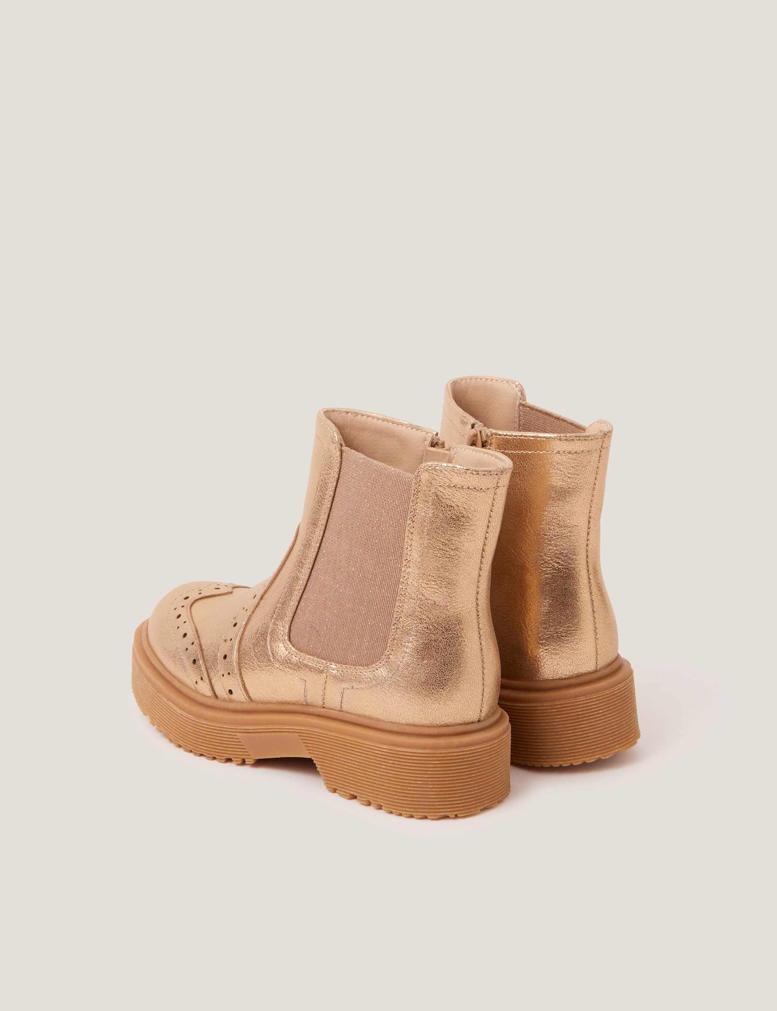Kids' Metallic Chelsea Boots (7 Small - 3 Large) 2 of 3