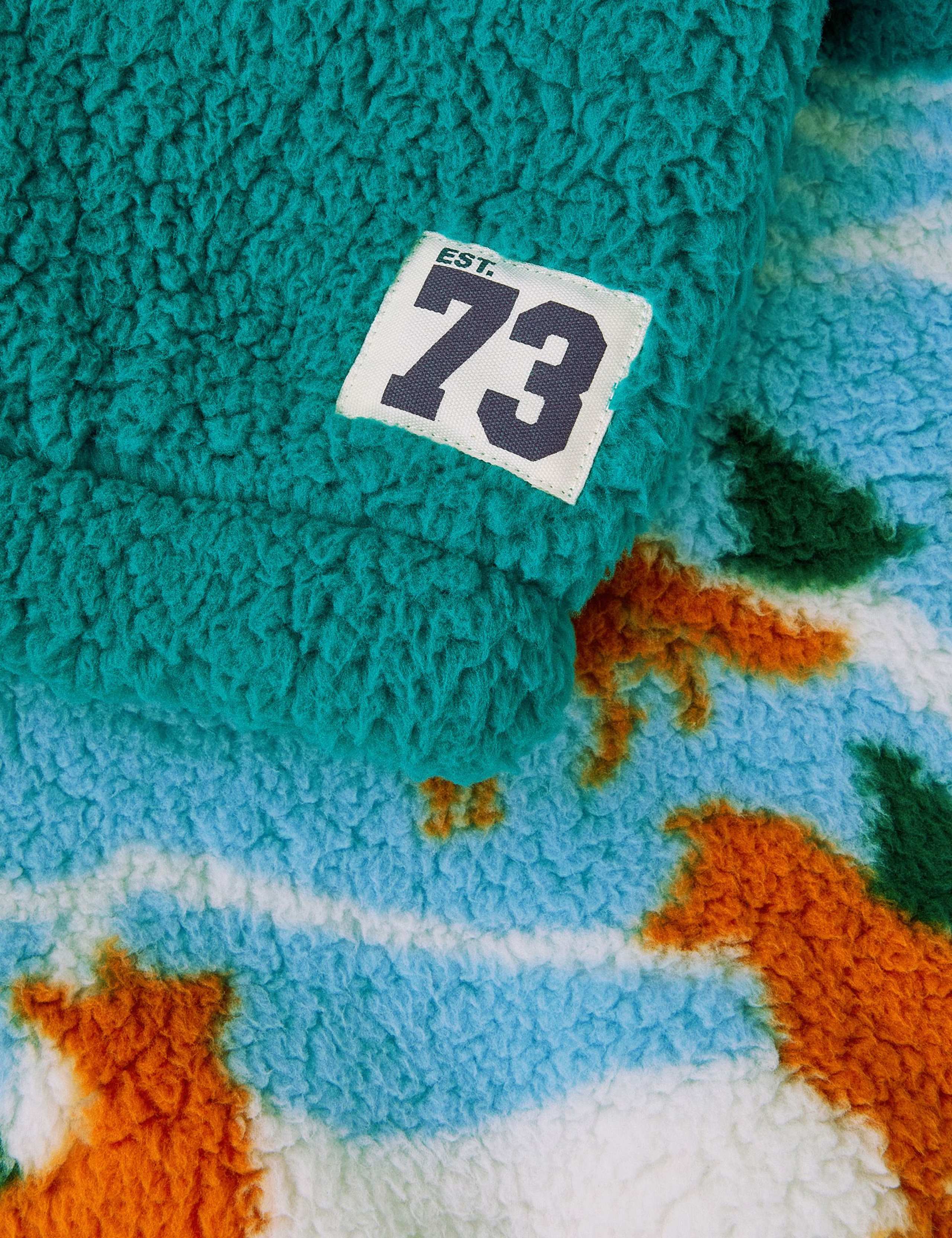 Patterned Half Zip Sweatshirt (2-13 Yrs) 2 of 3