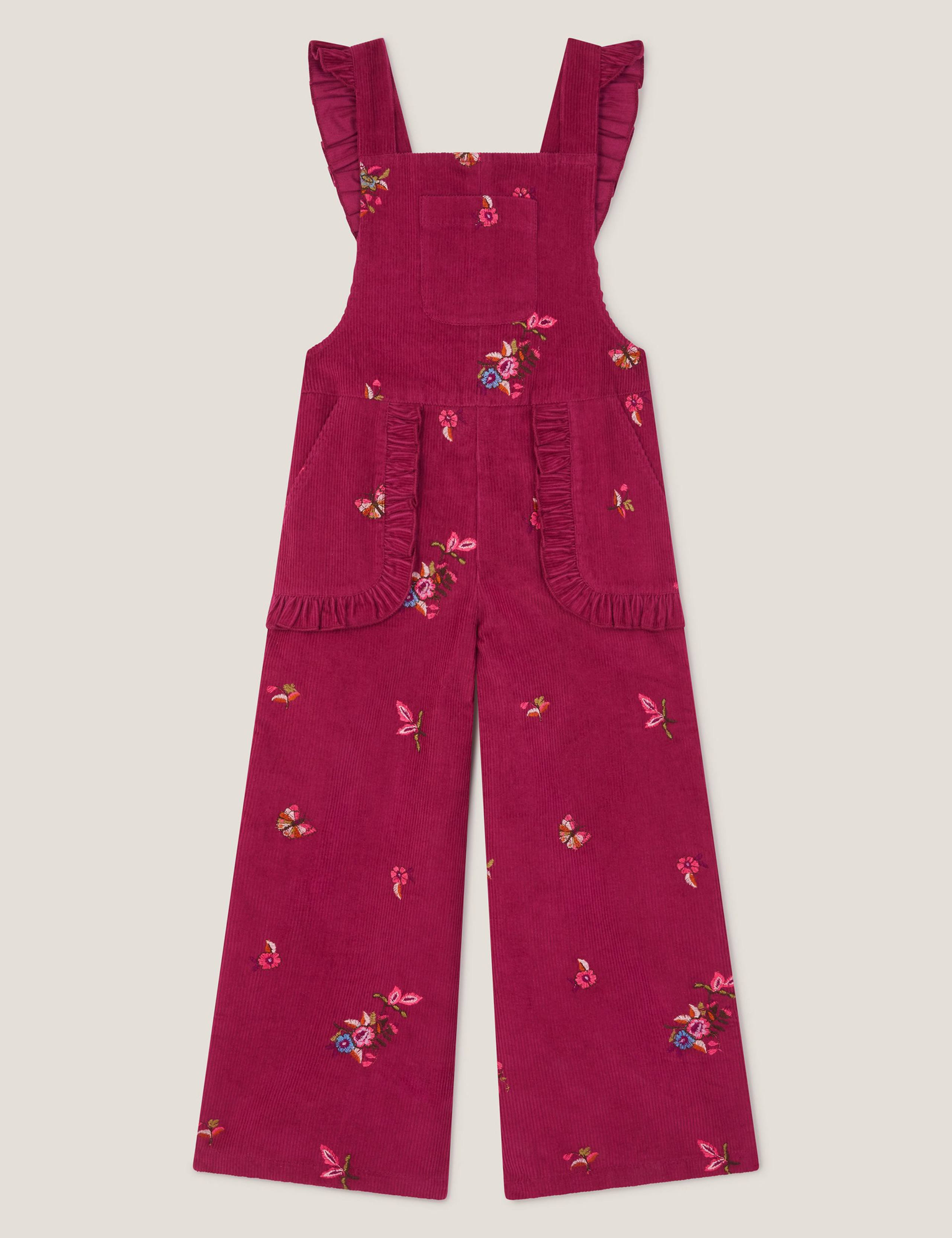Embroidered Corduroy Dungarees (2-13 Yrs) 2 of 4