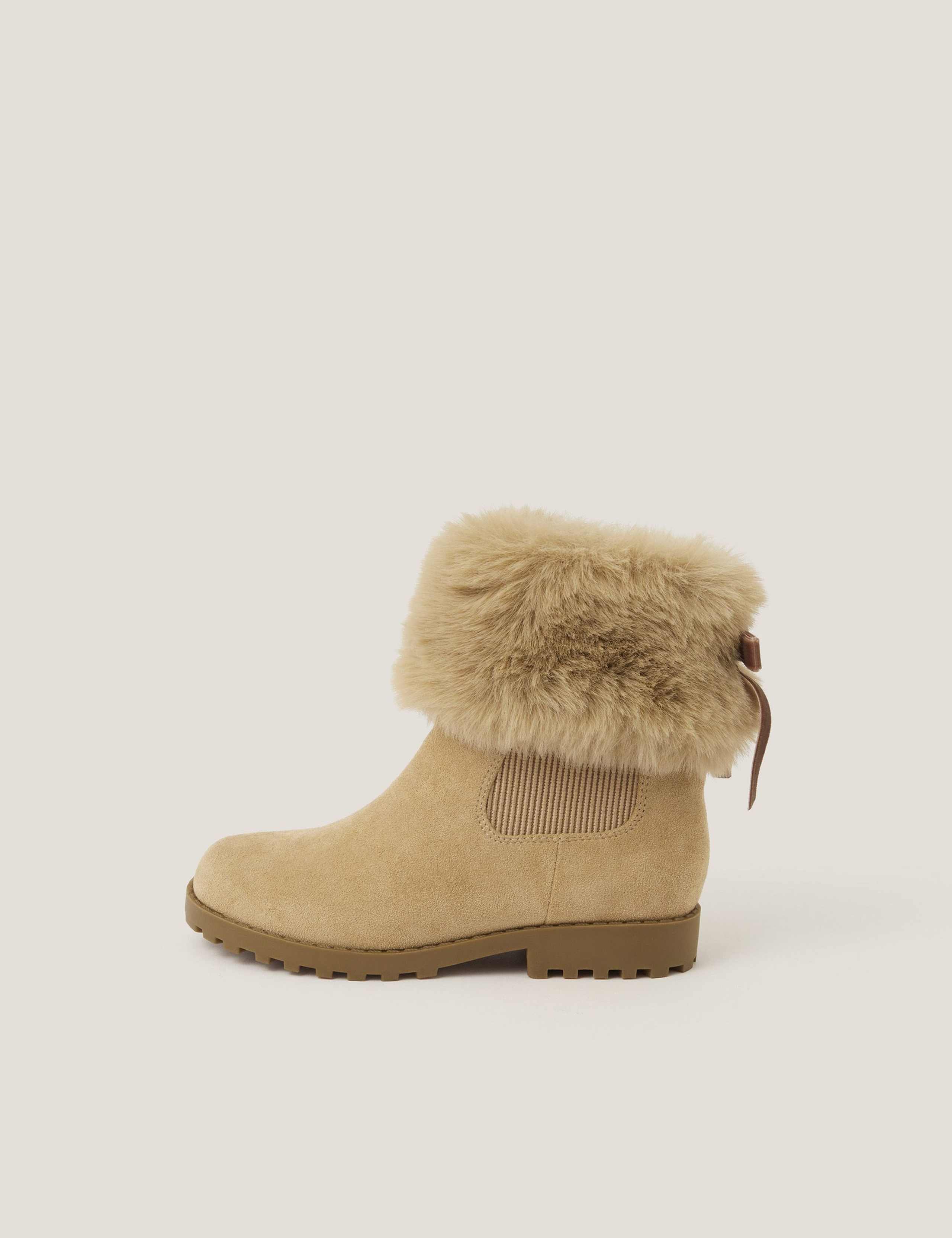 Kids' Faux Fur Chelsea Boots (9 Small - 4 Large) 3 of 3