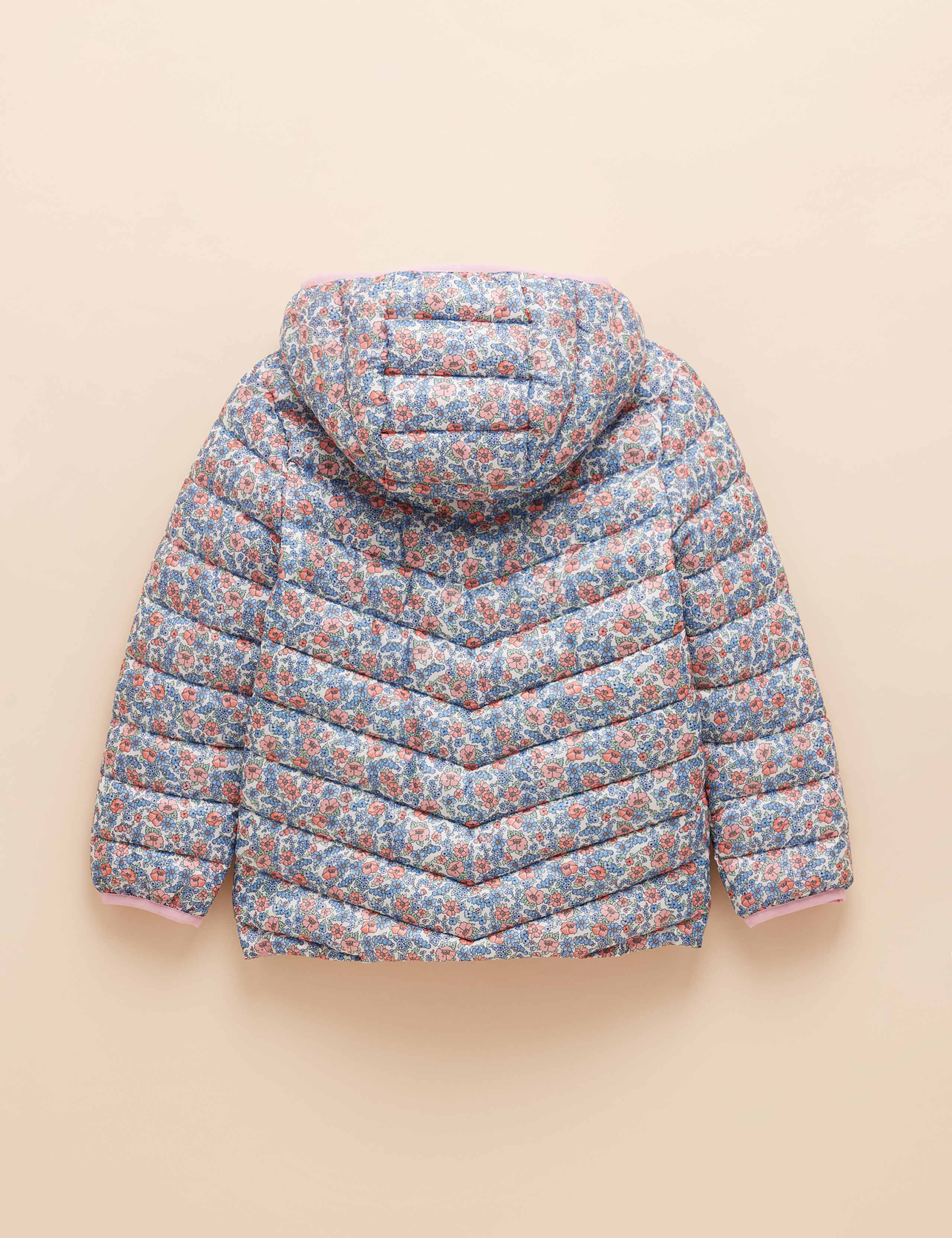 Ditsy Floral Showerproof Padded Coat (2-11 Yrs) 2 of 4
