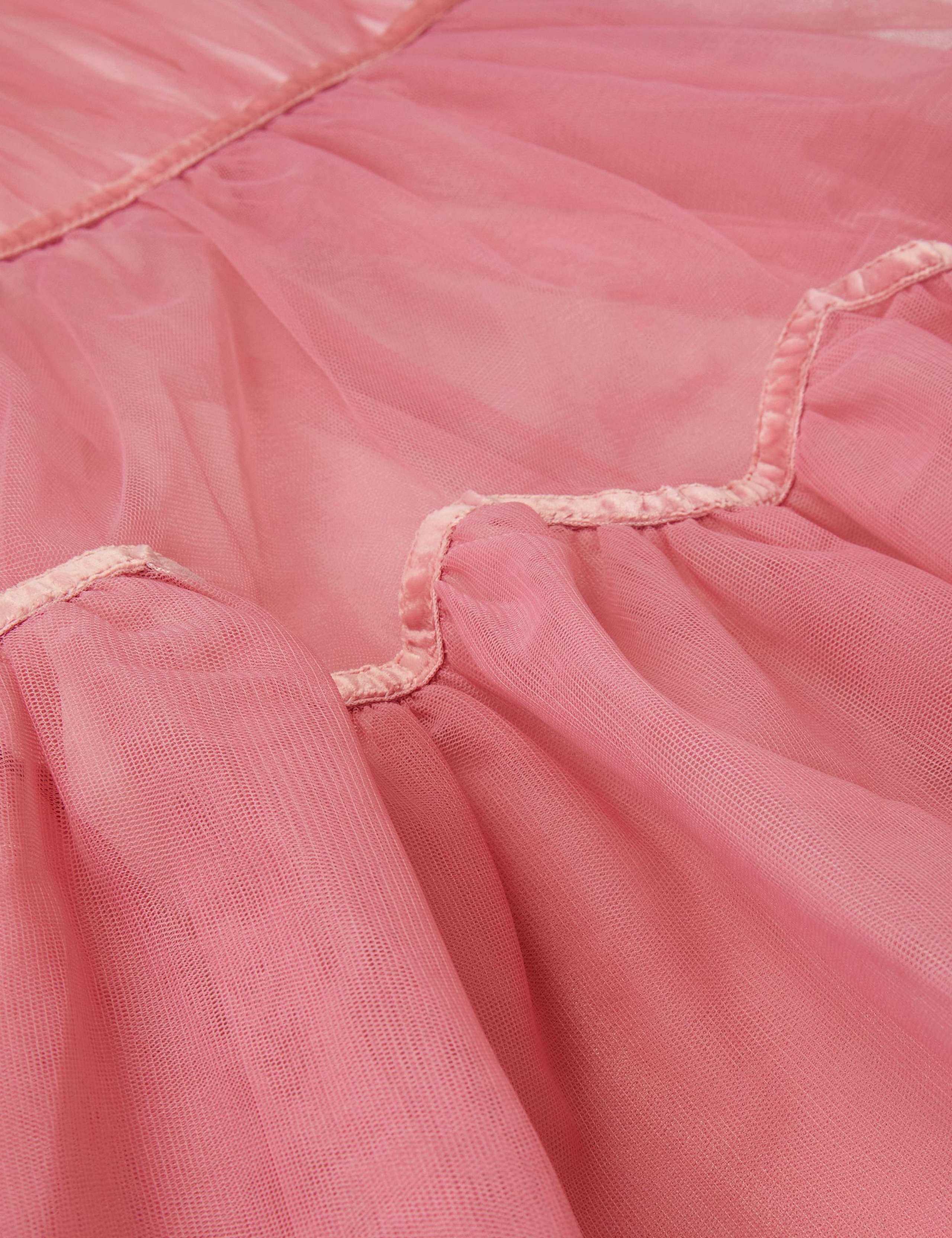 Tulle Flutter Sleeve Tiered Dress (3-13 Yrs) 3 of 4