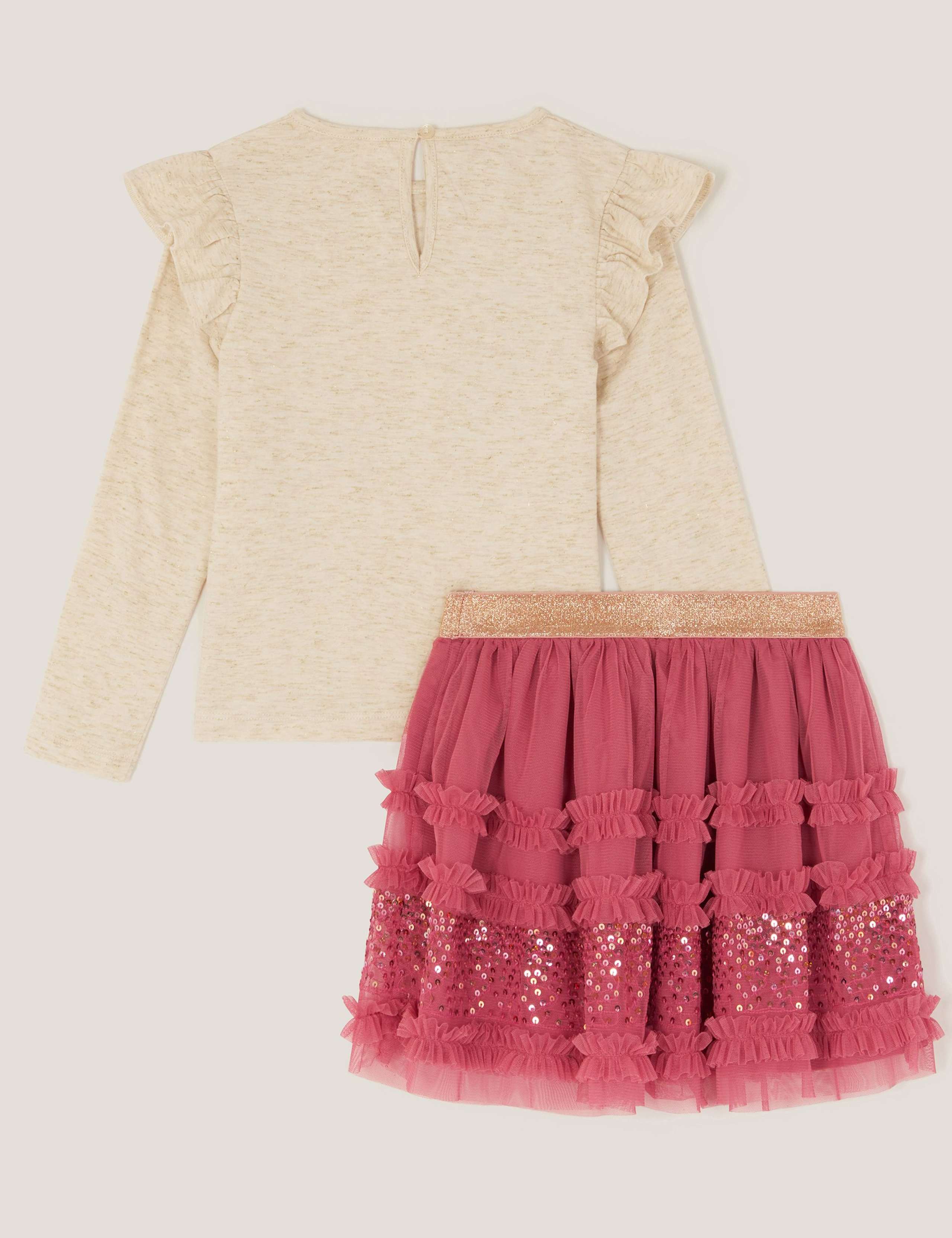 Sequin Butterfly Top & Skirt Set (3-13 Yrs) 3 of 4