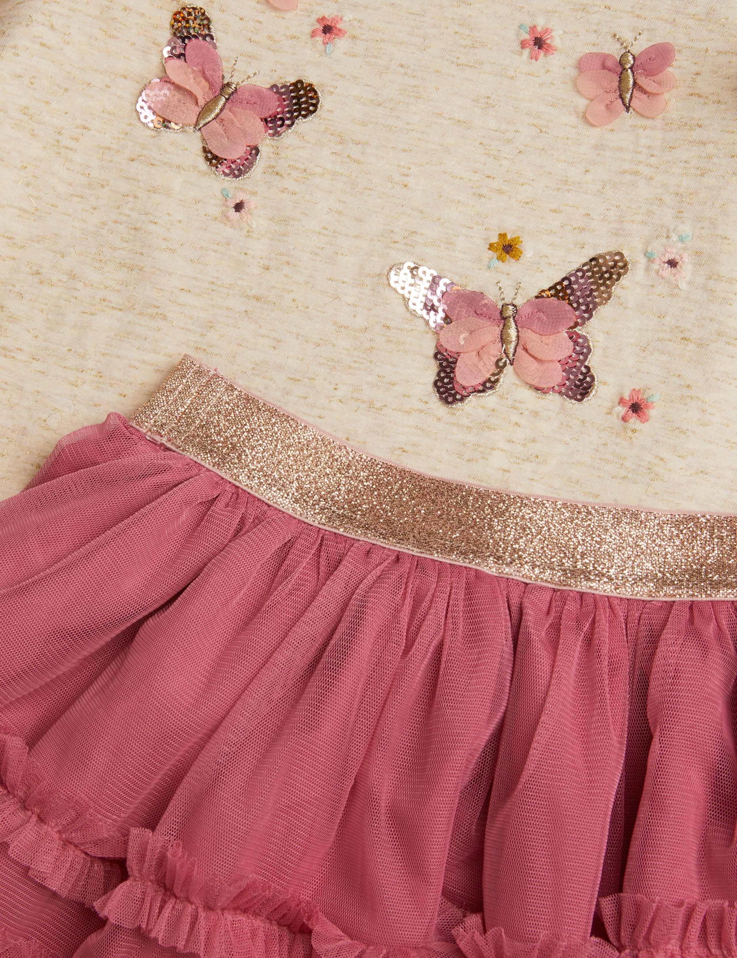 Sequin Butterfly Top & Skirt Set (3-13 Yrs) 4 of 4