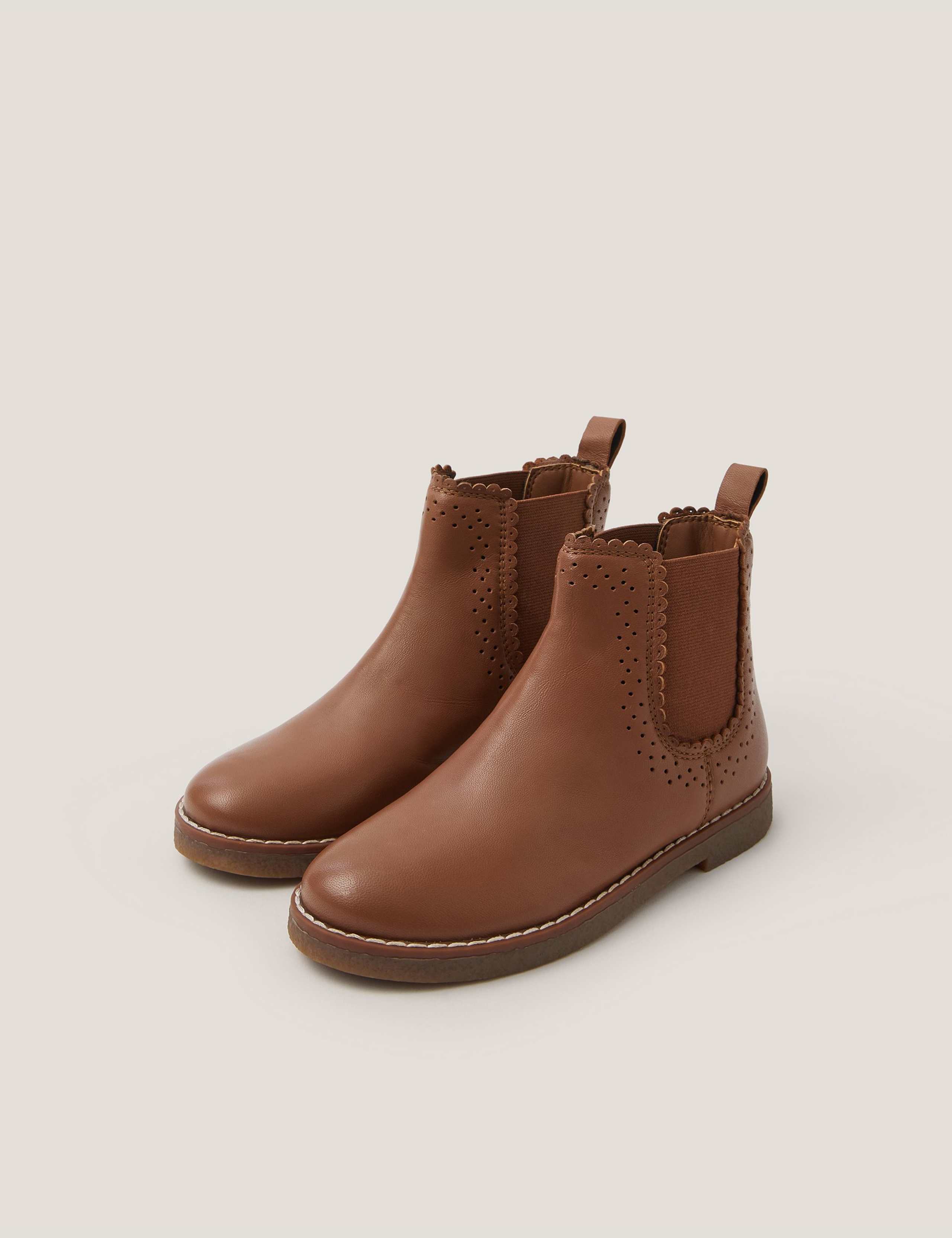 Kids' Leather Chelsea Boots (7 Small - 4 Large) 2 of 3