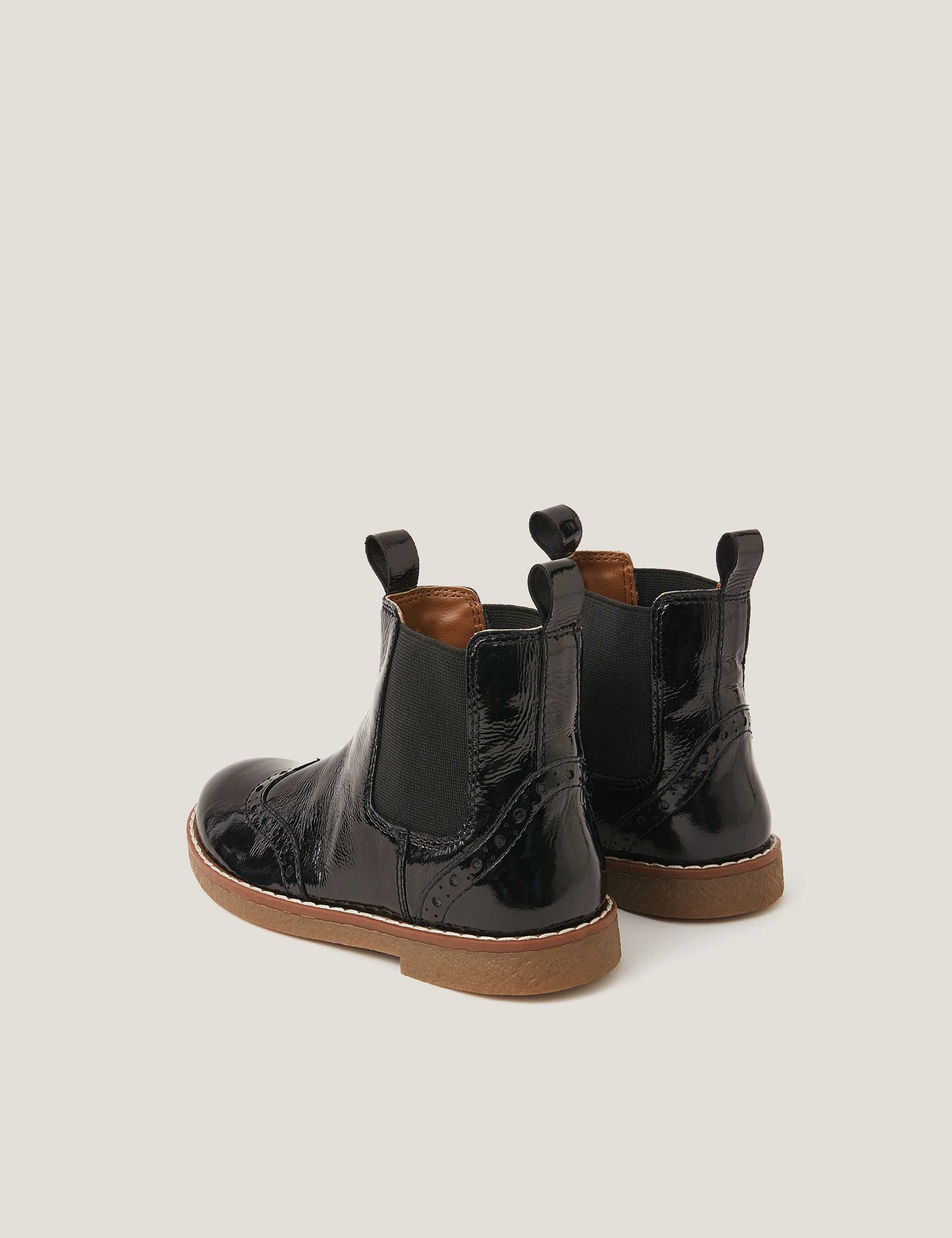 Kids' Patent Leather Ankle Boots (10- Small - 4 Large) 2 of 3