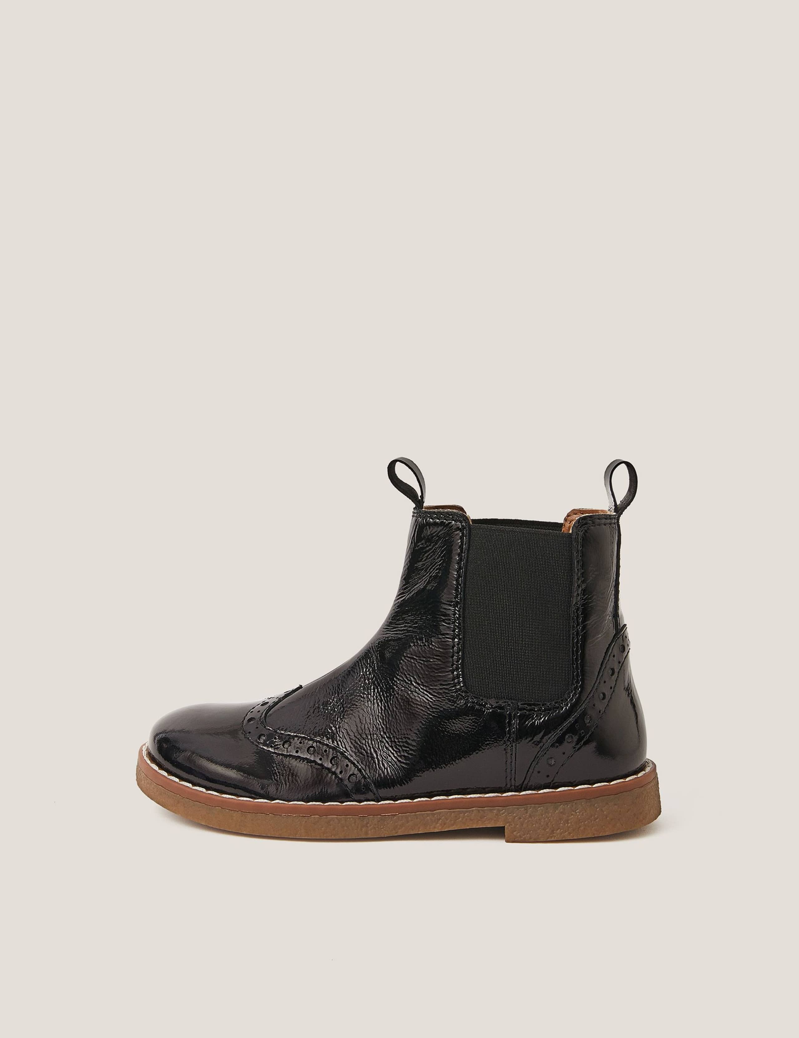 Kids' Patent Leather Ankle Boots (10- Small - 4 Large) 3 of 3