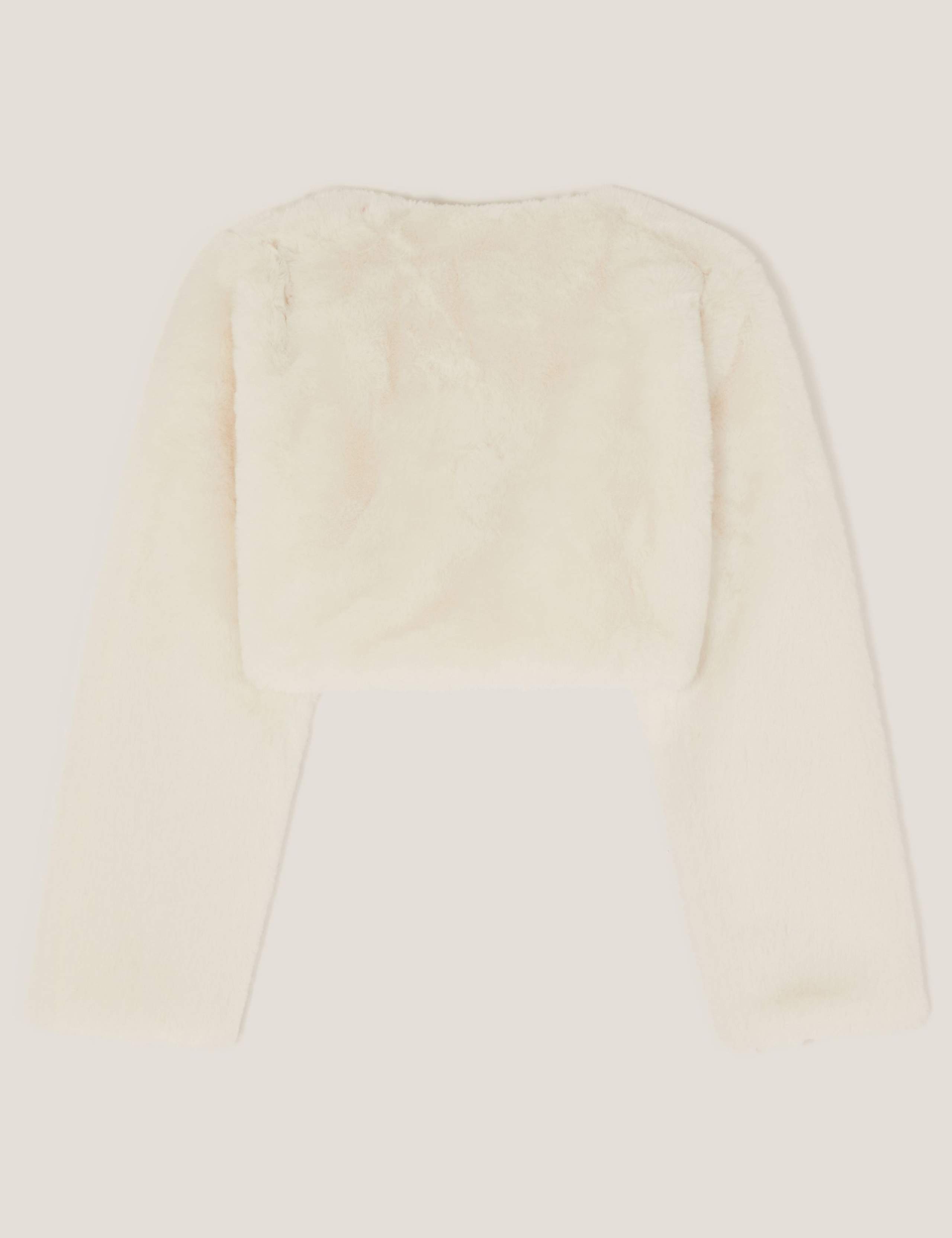Faux Fur Bow Detail Cardigan 4 of 4