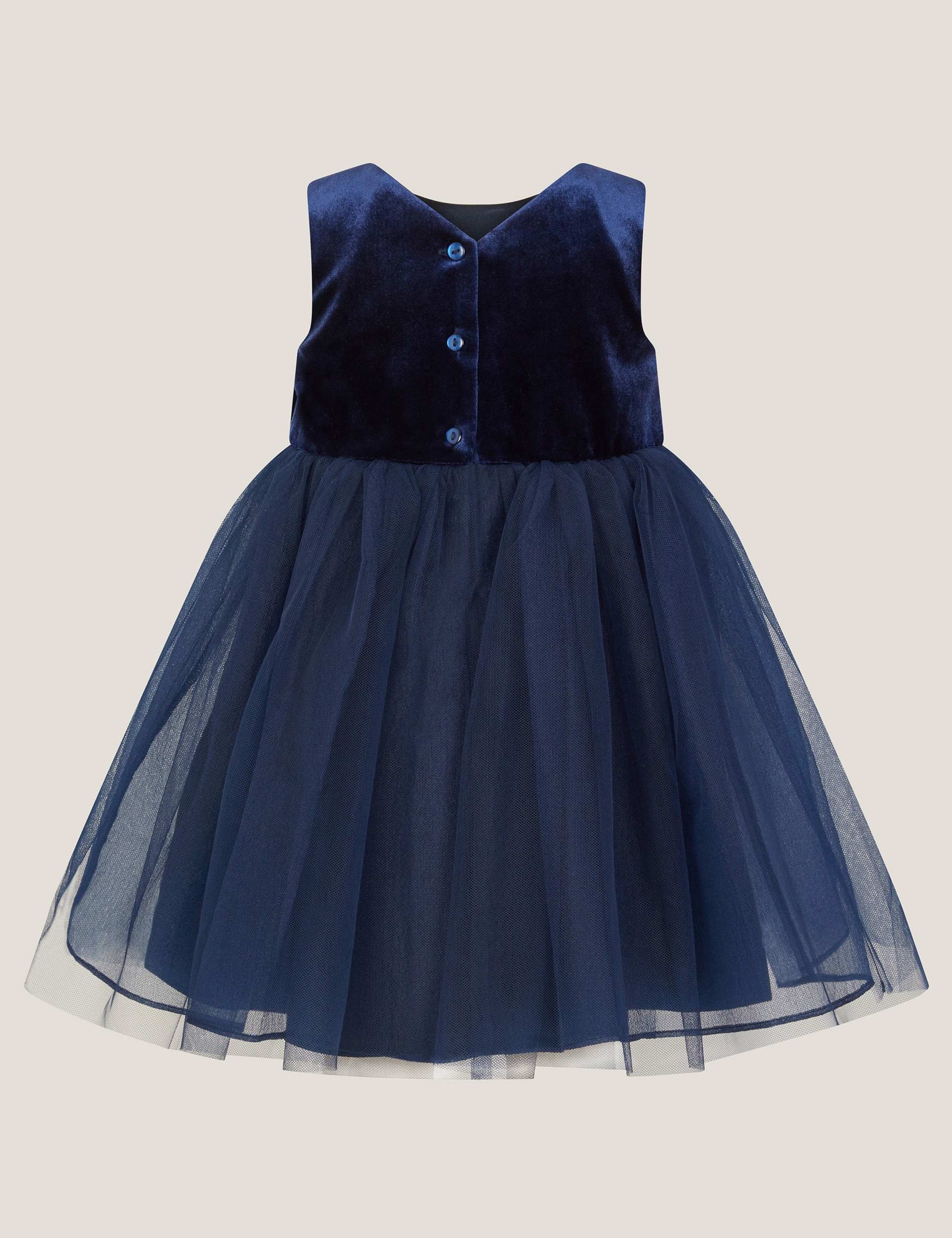 Velvet Party Dress (0-3 Yrs) 2 of 3