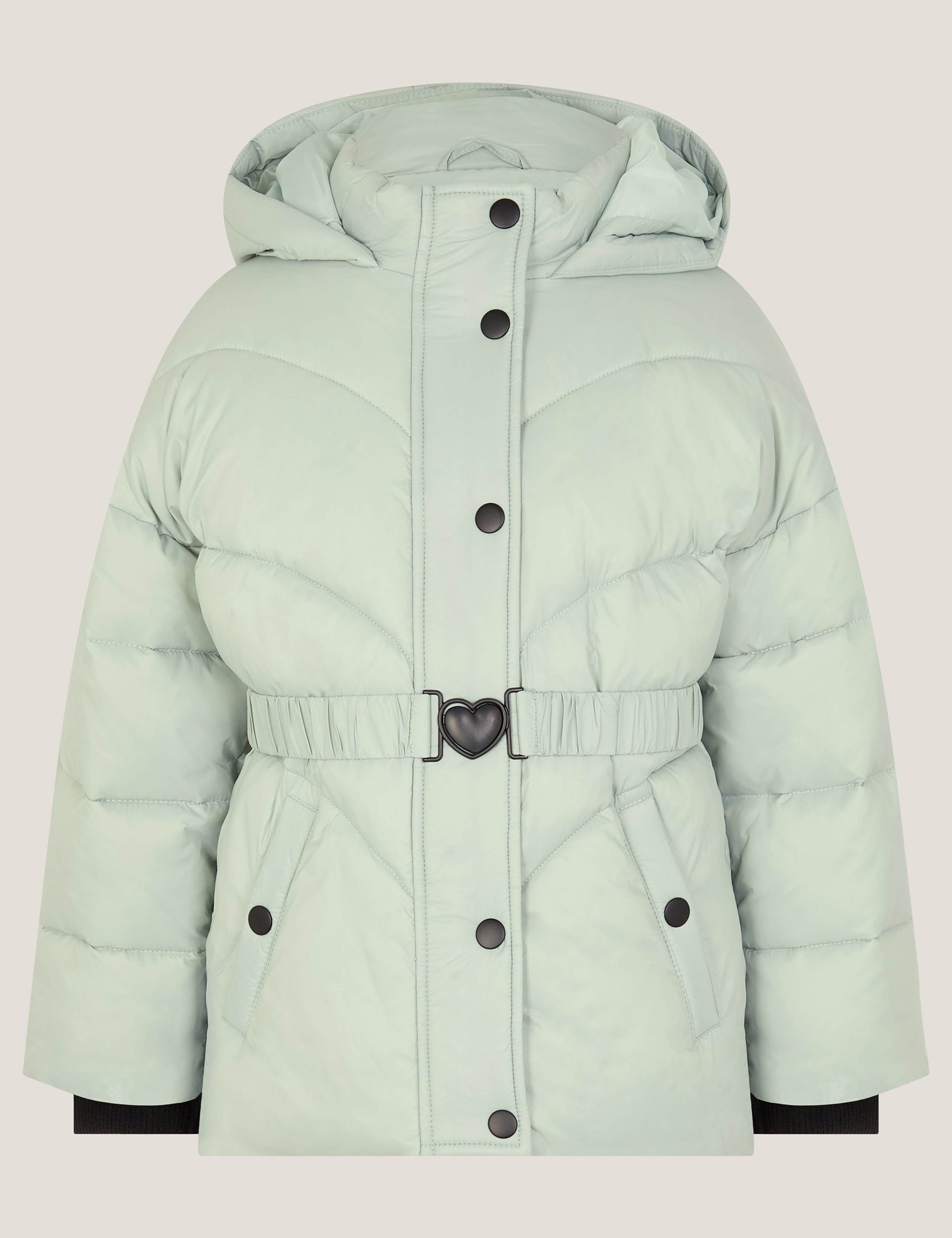 Belted Hooded Puffer Coat (3-13 Yrs) 2 of 4