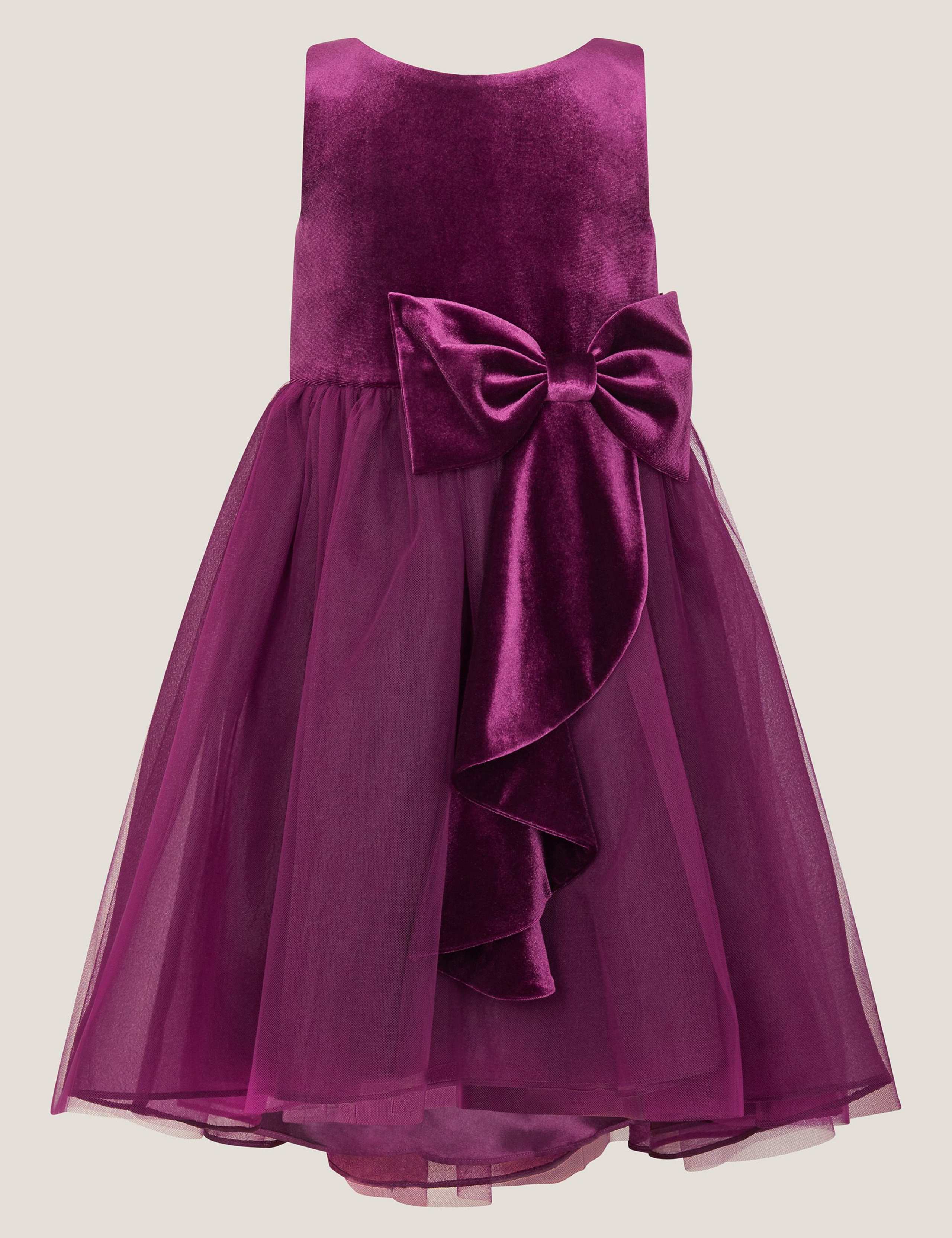 Velvet Bow Tulle Dress 2 of 4