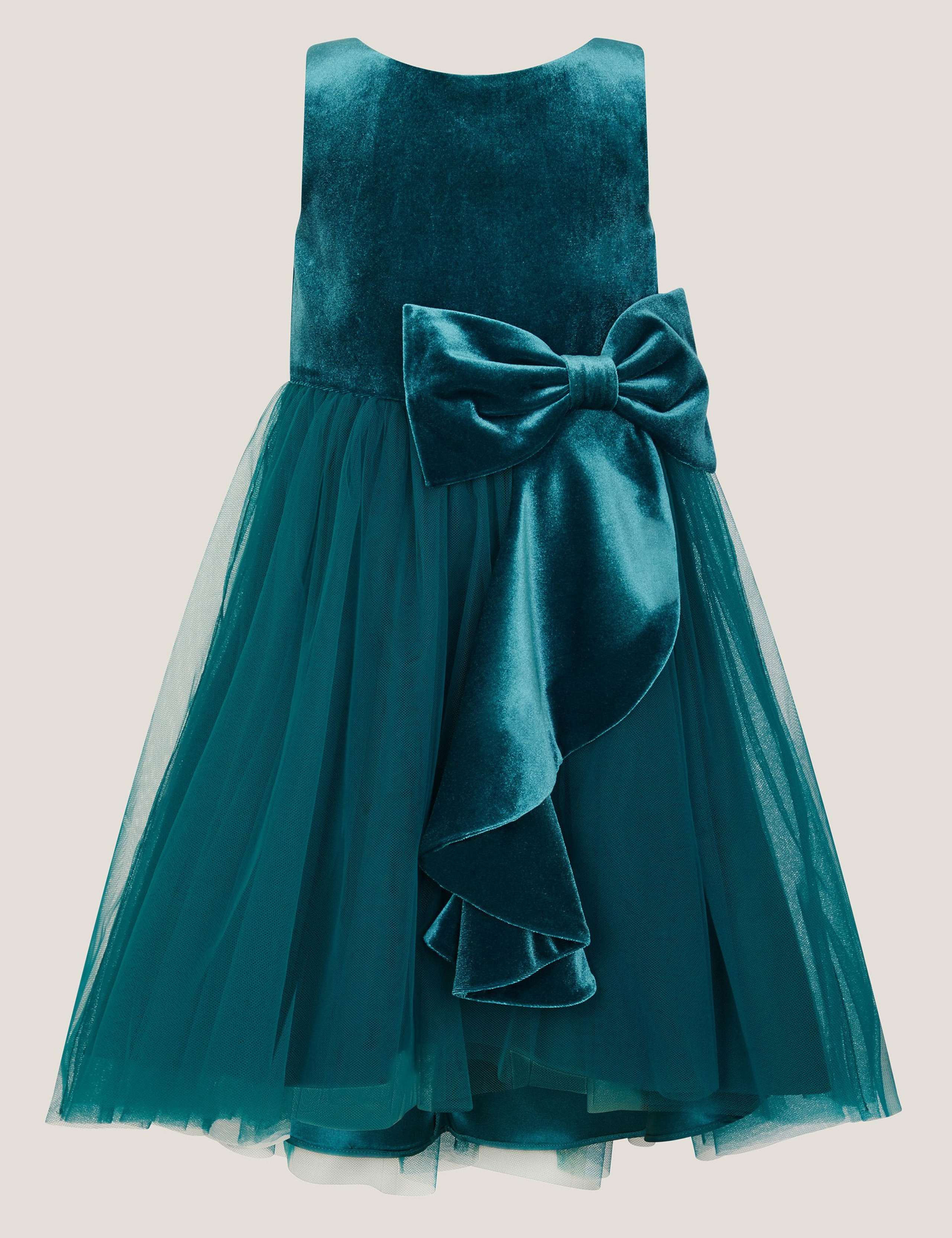 Velvet Bow Tulle Dress 2 of 4